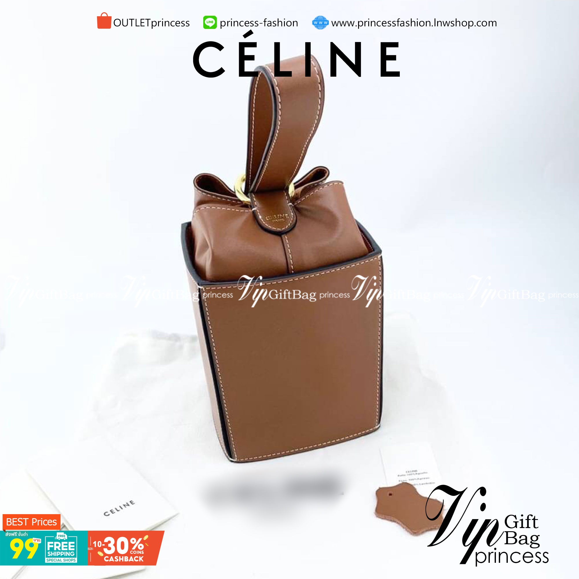 VIP 】หนังแท้ CELINE BOX CLASSIC HANDBAG หนังสวยอยู่ทรง สวยหรูที่สุด รูปทรงทันสมัยคลาสสิกมินิมอลมากค่ะ พร้อมส่งที่ไทยราคาสุดคุ้มห้ามพลาดค่ะ!