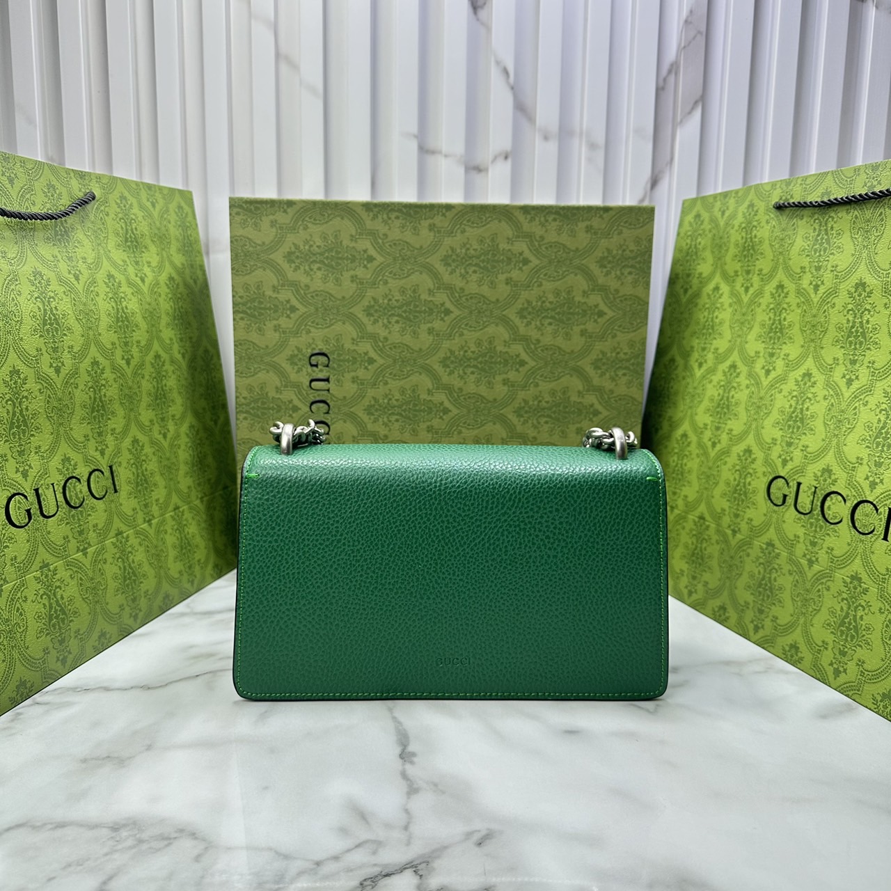 GUCCI DIONYSUS LEATHER SUPER MINI BAG กระเป๋าสะพายไดโอนิซูสหรูหราเป็นเอกลักษณ์ เกรดออริ สลับแท้ 1:1 ใช้งานต่างประเทศได้