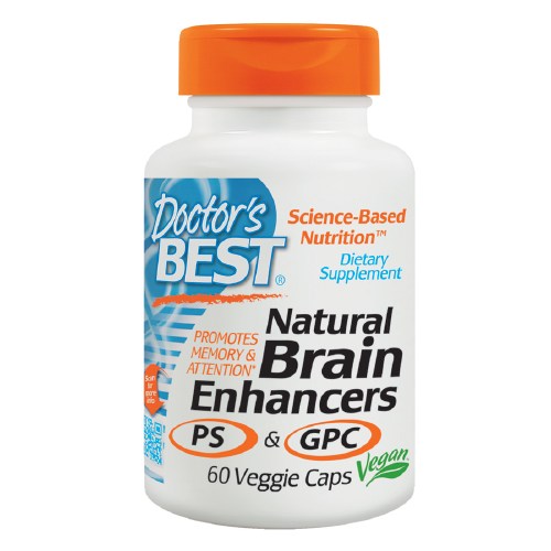 (Pre-order) Doctor's Best Natural Brain Enhancers PS & GPC 60 Veggie Caps