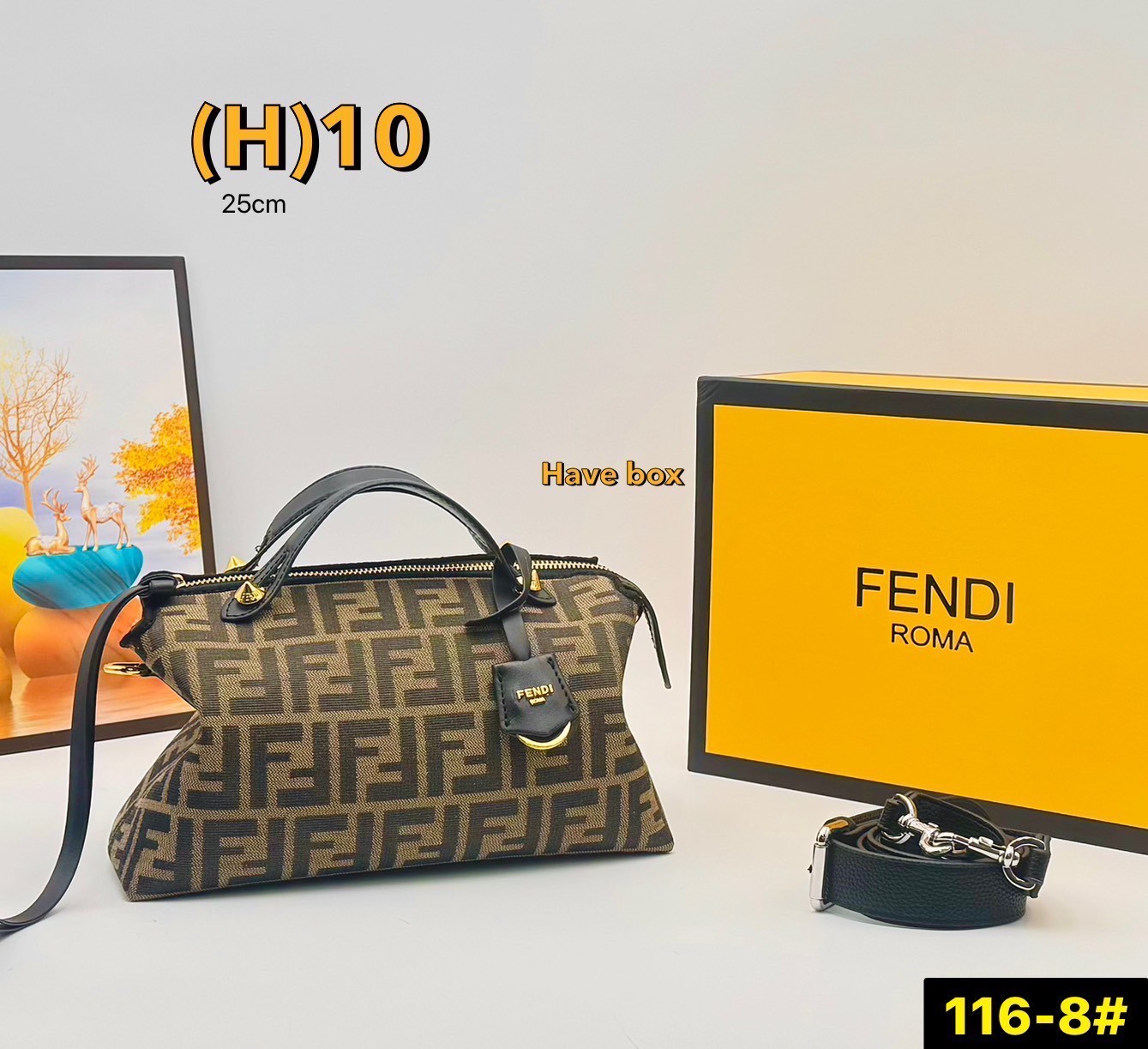 FENDI Medium By The Way Selleria Shoulder Bag กระเป๋าสะพายรุ่นใหม่ล่าสุด รูปทรงใช้งานง่าย โมเดิร์นและหรูหราขึ้น สไตล์ไม่ซ้ำภายในโล่งกว้าง ใส่ของสำคัญได้สบายๆ
