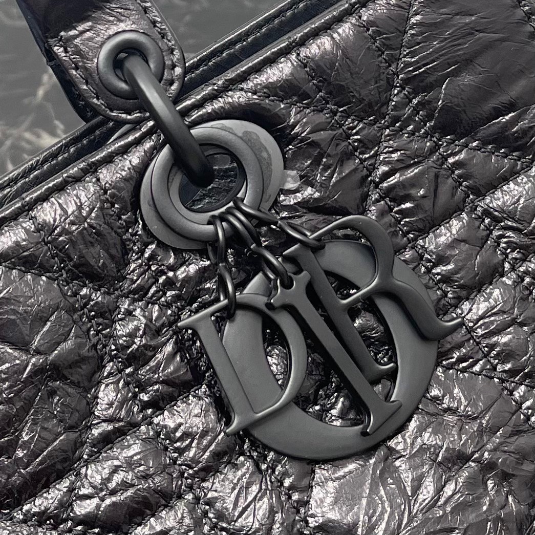 Medium Lady D-Sire My ABCDior Bag Black Macrocannage กระเป๋าสะพายดิ-ออร์ รุ่นใหม่ งานหนังสวยมาก เกรดวีไอพี ท็อปออริจินอล สลับแท้ 1:1 เกรดดีสุด