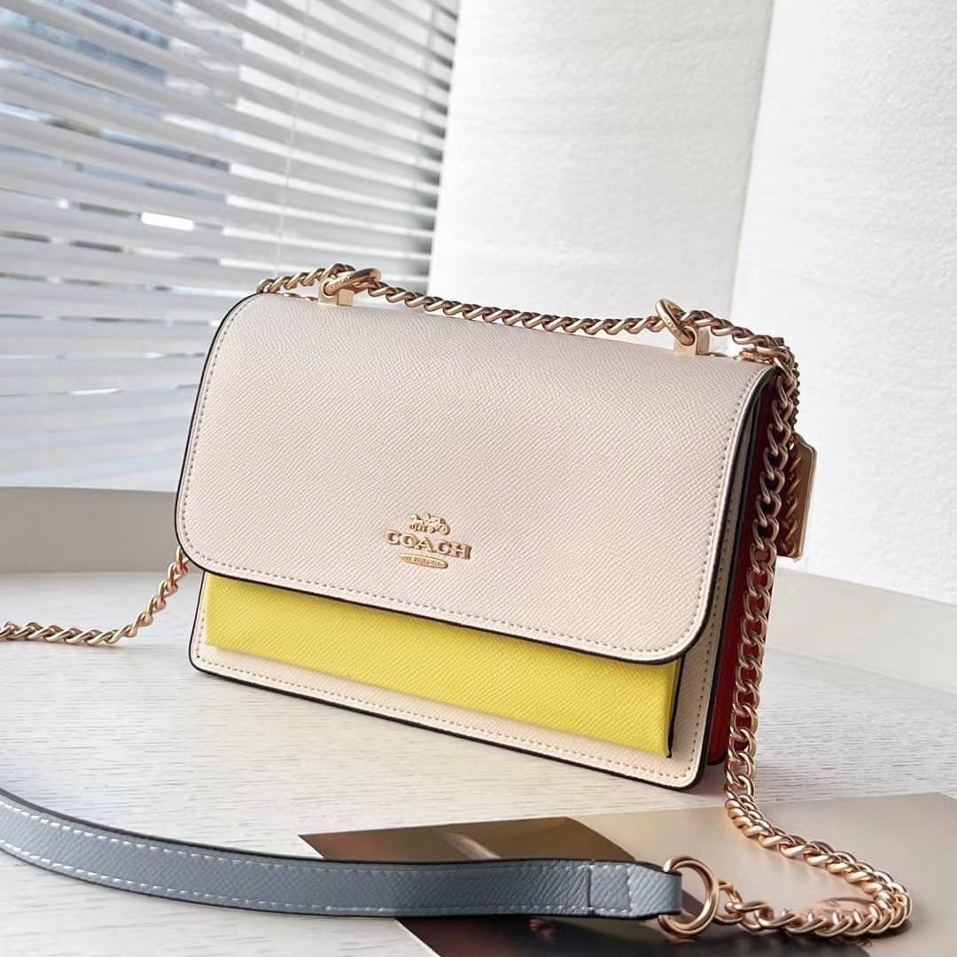 COACH KLARE CROSSBODY IN COLORBLOCK (COACH C8630) GOLD/CHALK MULTI พร้อมส่งที่ไทย
