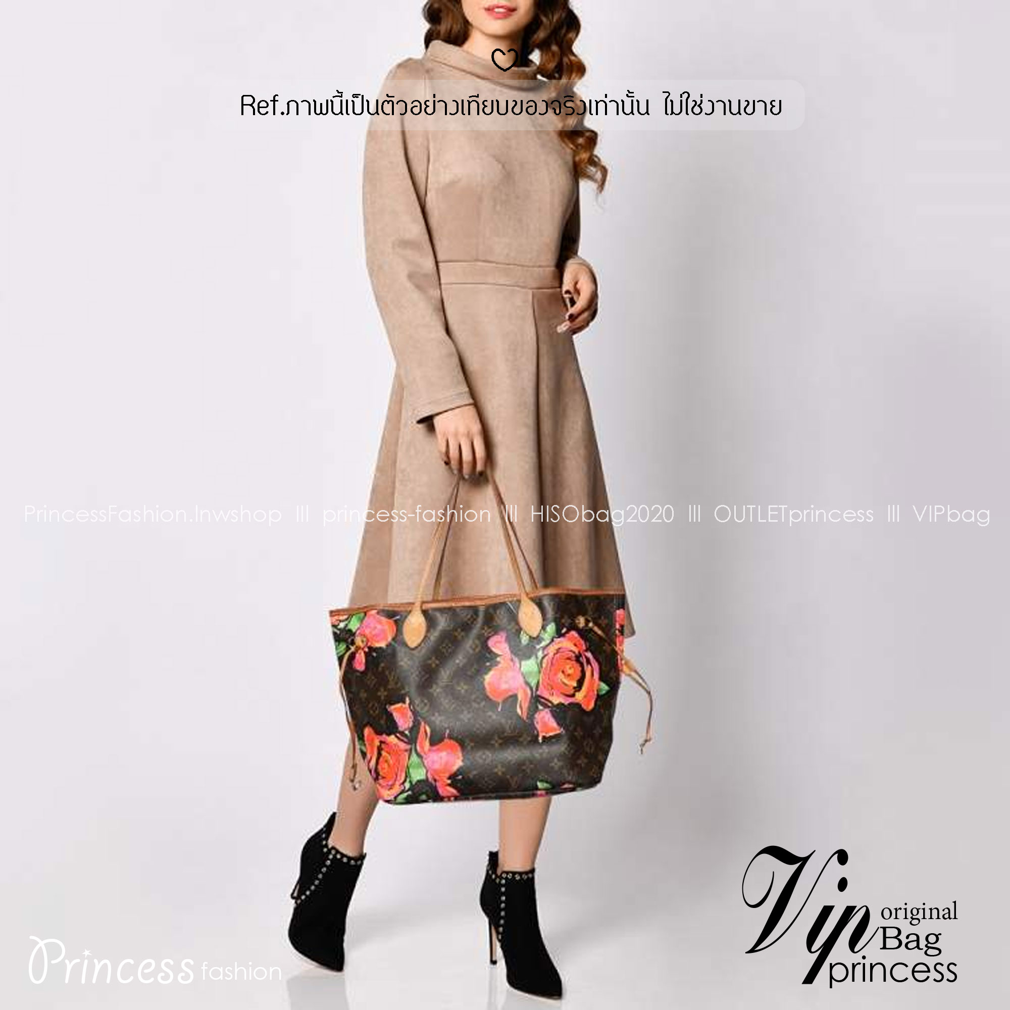 LV Stephen Sprouse Neverfull MM Tote Bag กระเป๋าสะพายทรงโท้ท สีสันโดดเด่นดอกไม้วินเทจไม่ซ้ำใคร แต่งแต้มลงบนกระเป๋าสร้างดีเทลให้ดูมีมูลค่าเพิ่มขึ้น อัพลุคได้เลย