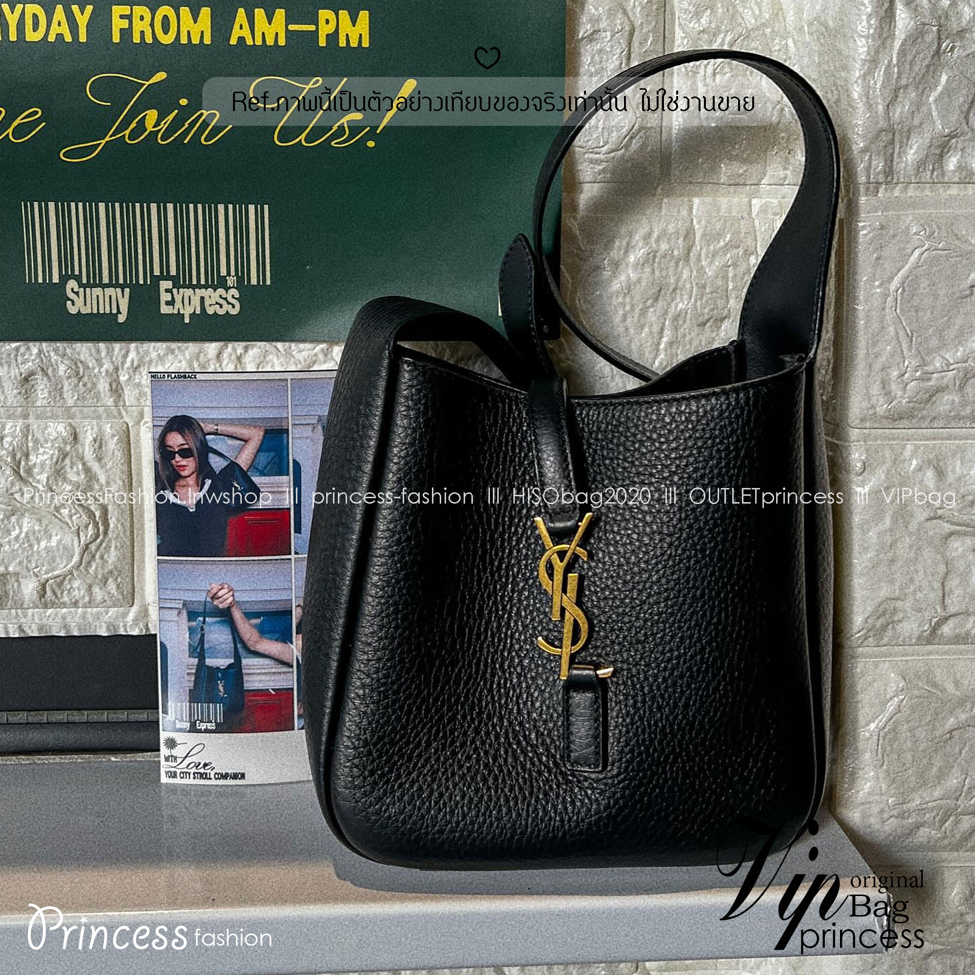 MINI YSL LE 5 À 7 SOFT BABY IN SMOOTH LEATHER กระเป๋าสะพายทรงโฮโบ ขนาดใหม่ baby สวยฟาด ดาเมจคือร้อนฉ่าสุดๆ! ดีไซน์สุดคลาสสิค ควรมีที่สุดค่า เกรดออริ 1:1 ใช้งานต่างประเทศได้