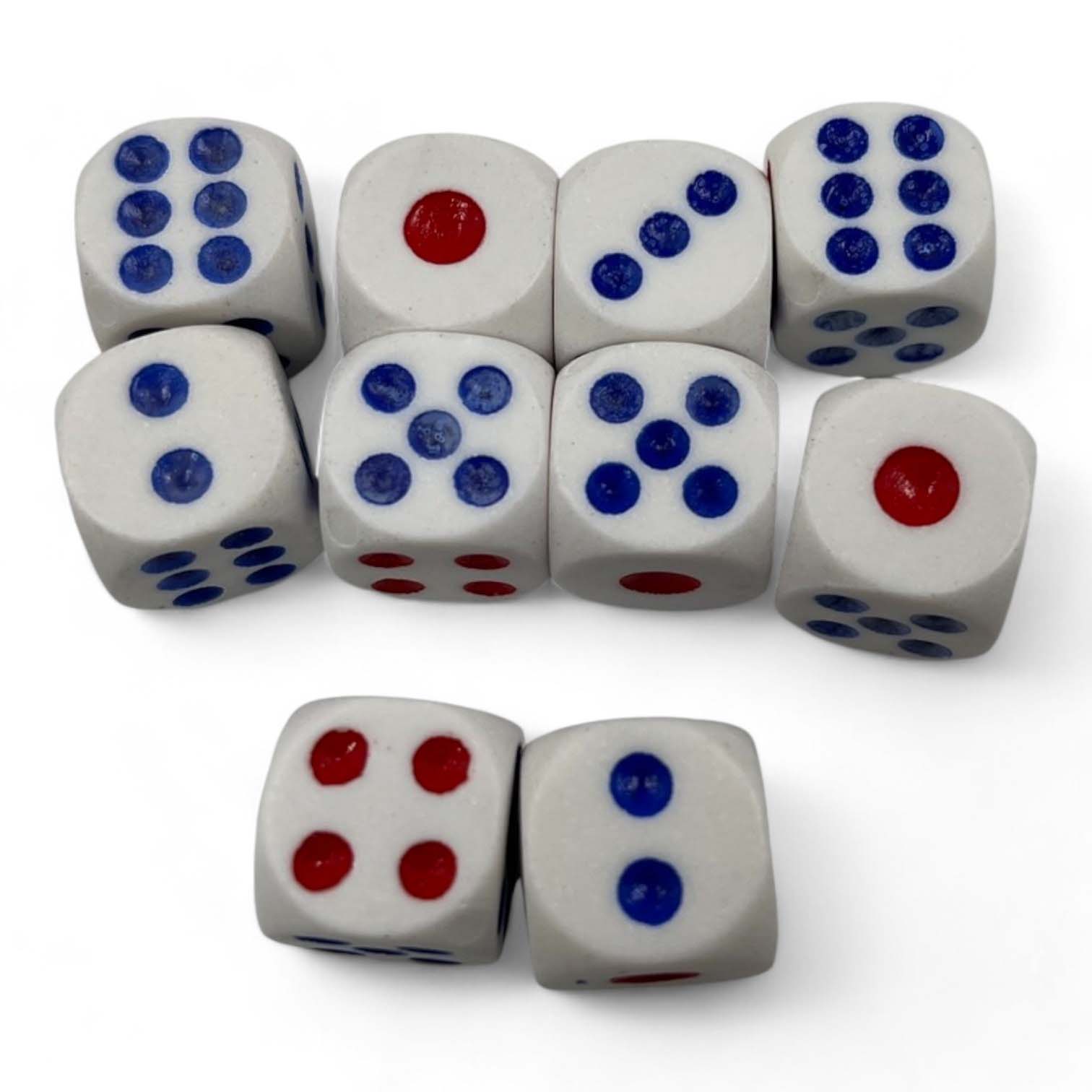 ลูกเต๋าสีขาว เบอร์#17 ขนาด 15.6mm