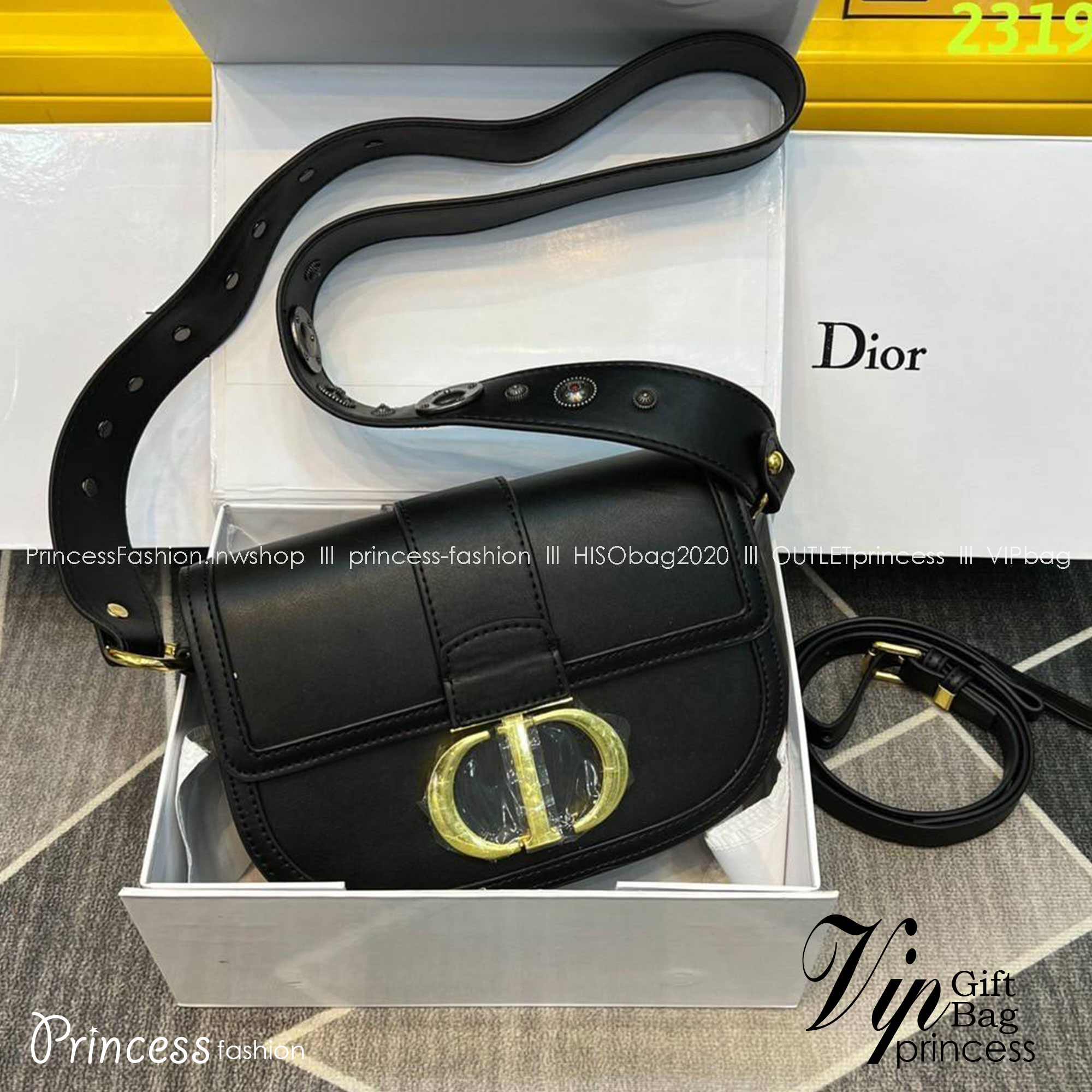 DIOR MONTAIGNE BAG 8" ย้อนยุคความหรูหรา ด้วยกระเป๋าสะพายทรง half moon เพิ่มลูกเล่นให้กับไอเท็มนี้ สะดวกใช้