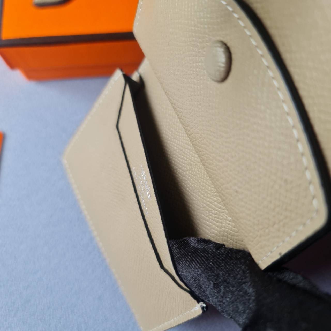 VIP หนังแท้ 】HERMES MINI BEARN WALLET UNISEX