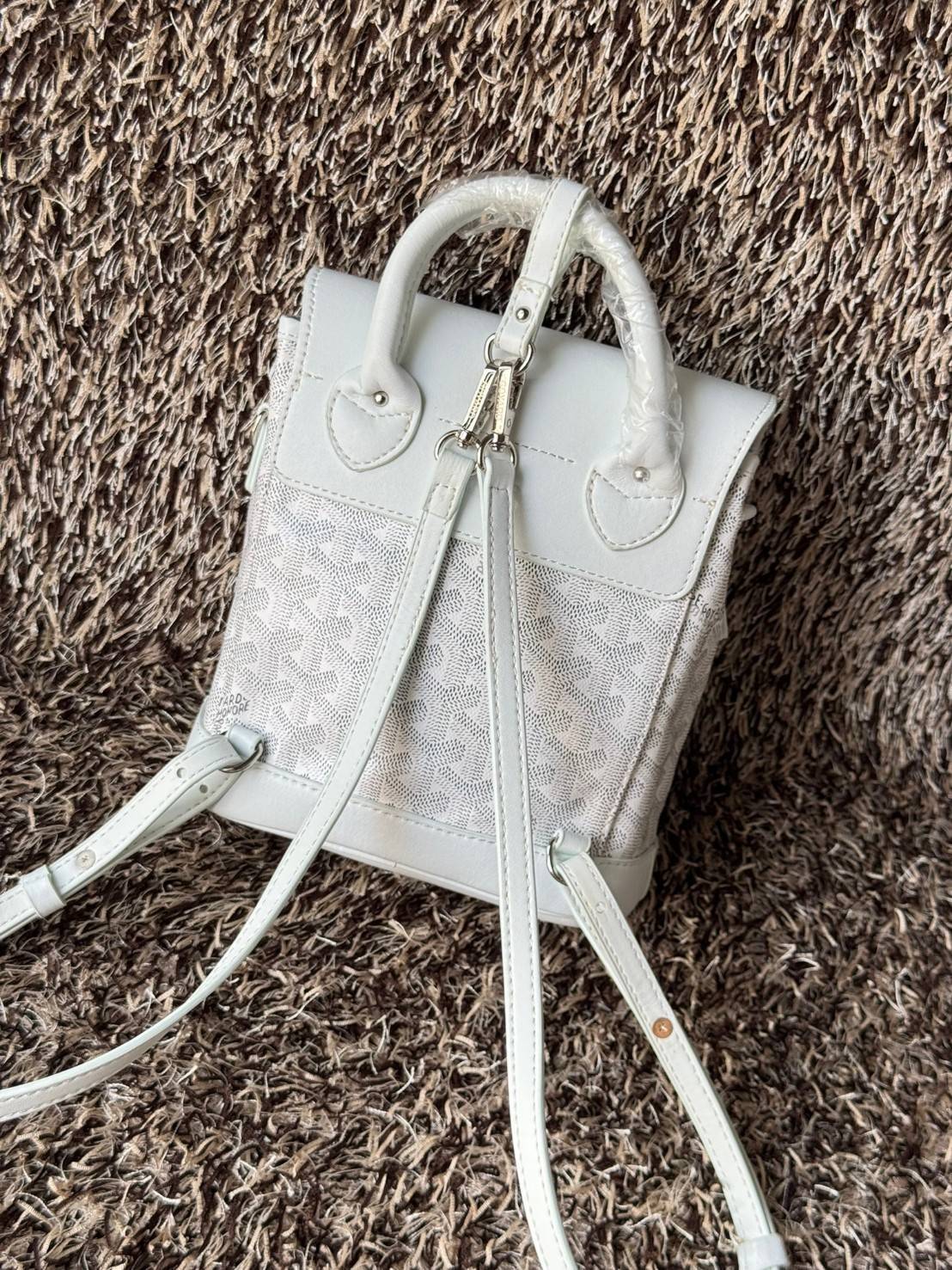 ORI หนังแท้ | Goyard Alpin Mini Backpack กระเป๋าเป้สะพายหลัง ปรับถือหรือสะพายข้างได้อย่างลงตัว ที่สามารถทำให้เป็นหลายรูปแบบ