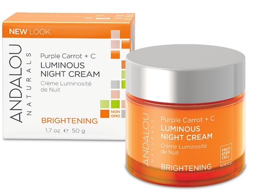 (Pre-order) Andalou Naturals Purple Carrot + C Luminous Night Cream Brightening 1.7 oz (50 g)