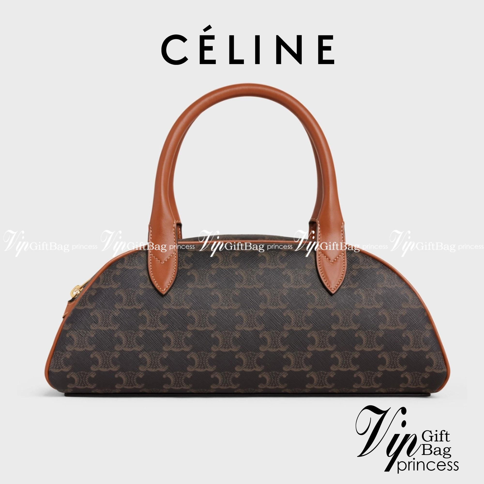 หนังแท้ CELINE MEDIUM TECKEL IN TRIOMPHE CANVAS AND CALFSKIN TAN / CELINE TRIOMPHE SHOULDER BAG / CELINE TRIOMPHE HANDBAG กระเป๋าถือหรือสะพายไหล่ ก็ปังๆ ยาวๆ ไปเลยสิค่ะ งานหนังแท้ทั้งใบสวยหรู สวยมากกก เก๋มาก ต้องมีแล้วค่าา แบบใหม่ล่าสุด งานพึ่งเข้ามาน้อยน