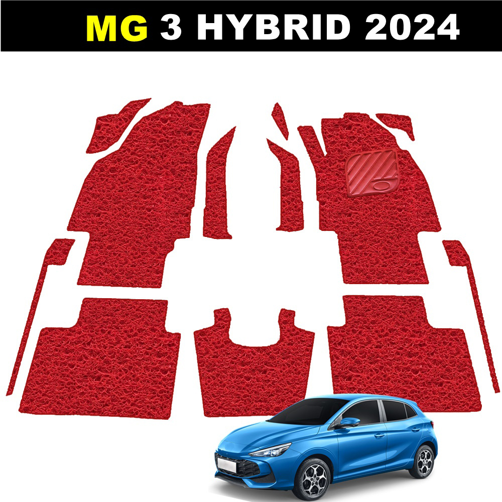 พรมดักฝุ่นไวนิล MG 3 HYBRID 2024 พรมดักฝุ่นในรถ เอ็มจี3 ไฮบริด เข้ารูป ภายในรถ เต็มคัน