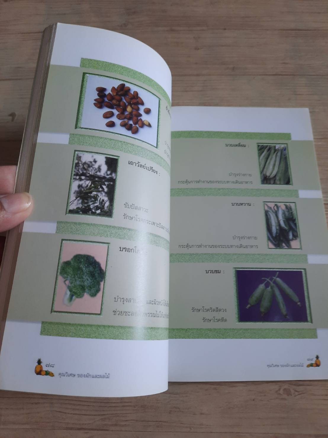 คุณวิเศษของผักและผลไม้ พิมพ์ครั้งที่ 2 ช่อทิพยวรรณ พันธุ์แก้ว เรียบเรียง