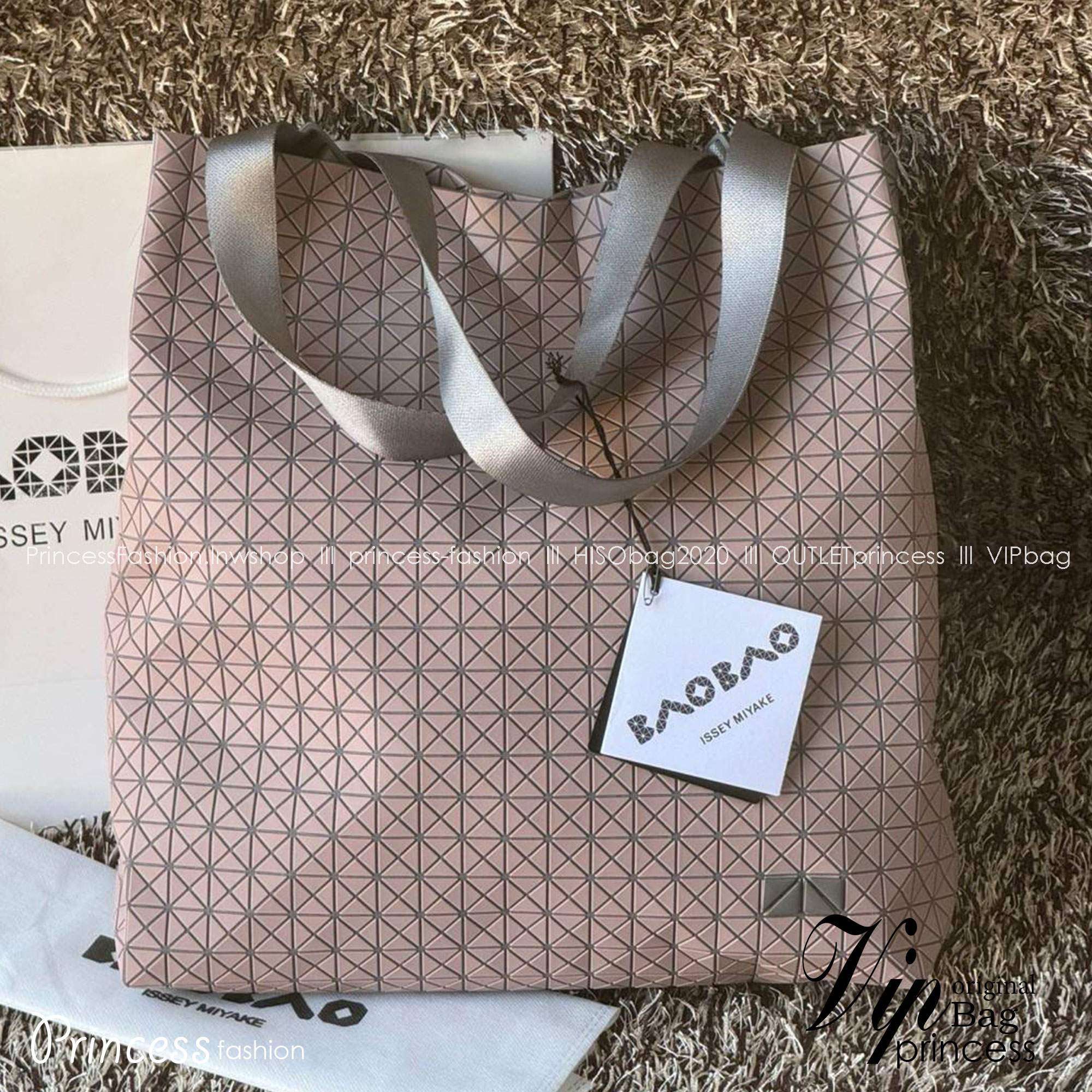 พร้อมส่ง 5 สี Baobao Issey Miyake Cart S geometric tote bag กระเป๋าถือทรงโท้ทลายเรขาคณิต 🧡 เกรดออริจินอล 1:1 สลับแท้ ใช้งานต่างประเทศได้