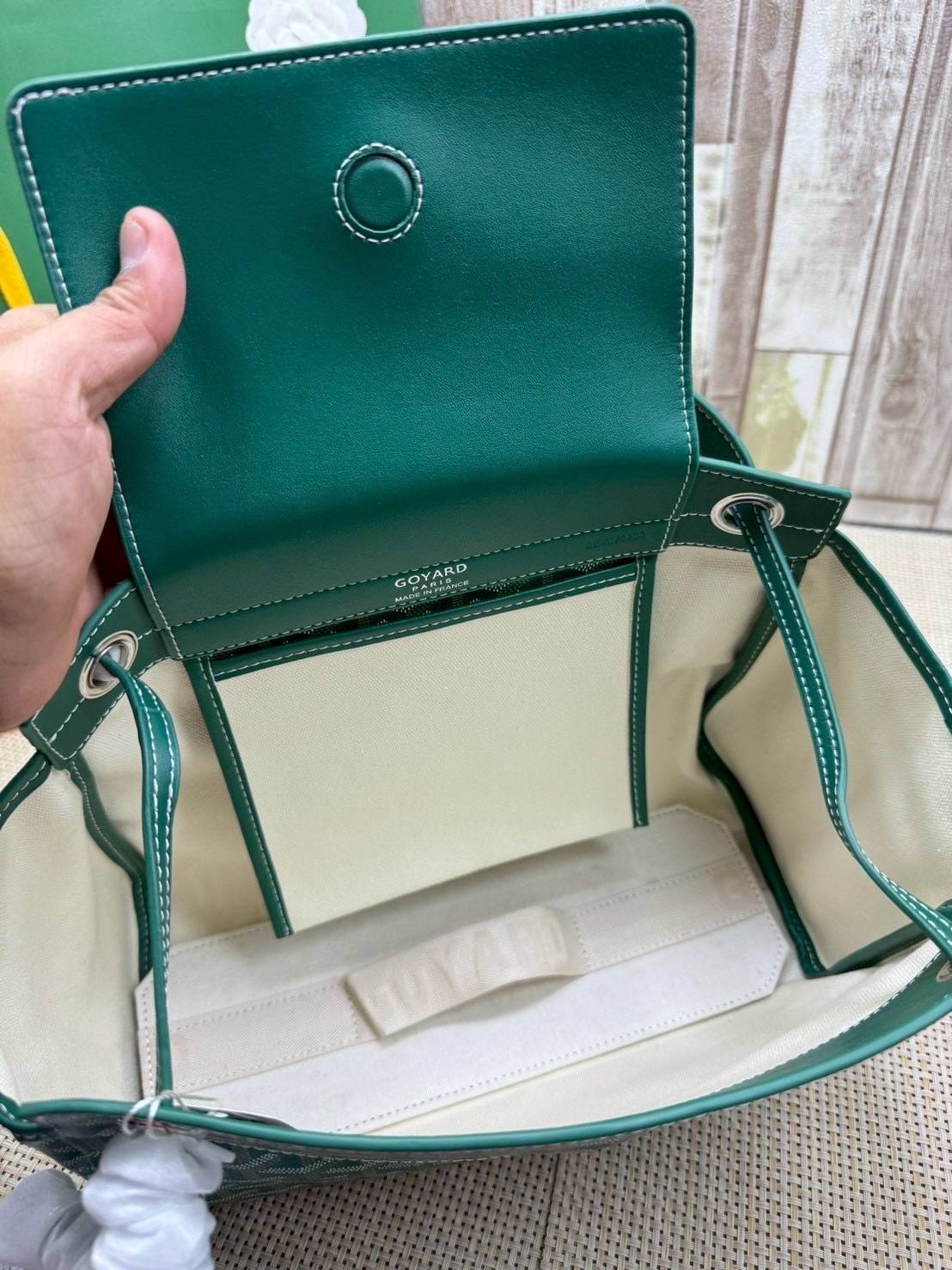 ORI หนังแท้ | GOYARD Rouette Souple Bag 30cm กระเป๋าสะพายแบรนด์หรูสัญชาติฝรั่งเศส สะท้อนถึงความเบา ความยืดหยุ่น คือการแสดงออกถึงแก่นแท้ของโมดูลาร์ของ Maison