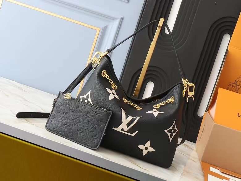 LV Bundle Monogram Empreinte Bag / LV Bella Bucket Bag กระเป๋าสะพายทรงบัคเก็ตรุ่นใหม่ ตกแต่งอะไหล่สีทองหรูหรา