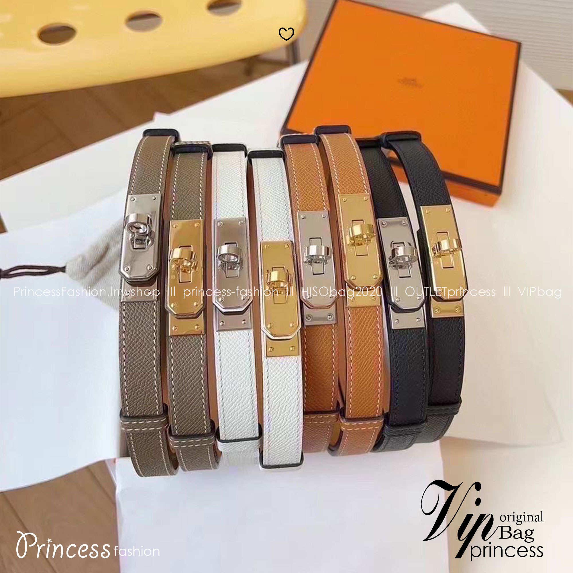 TOP ORI | Hermes Kelly 18 belt leather เข็มขัดแอเมสเกรดเทียบแท้ หนังแท้ full box set