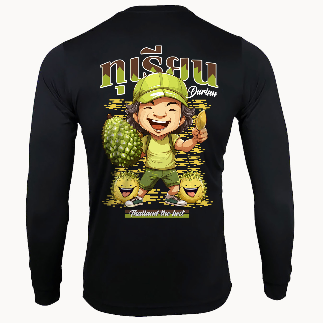 77design เสื้อแขนยาว ผ้าไมโคร ทุเรียน