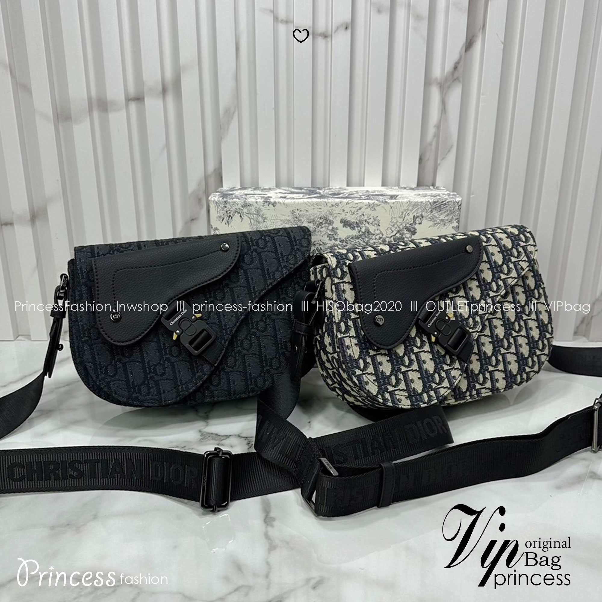 DIOR Saddle Messenger Bag Oblique Jacquard and Grained Leather กระเป๋าสะพาย Saddle pouch คู่ใจท่านชาย เอกลักษณ์ที่หรูหราตลอดกาล เกรดออริ 1:1