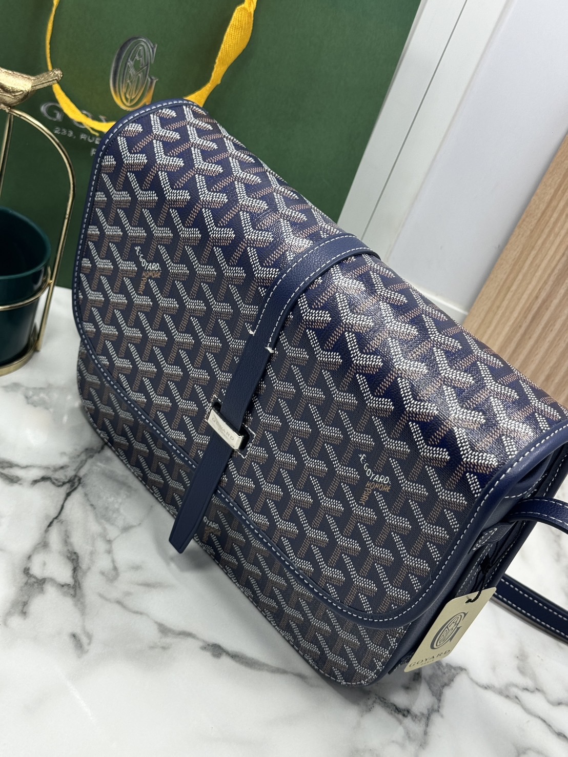 ORI | สลับแท้ GOYARD Belvedere MM Bag 29cm กระเป๋าสะพายทรงแมสเซ็นเจอร์แบรนด์หรูสัญชาติฝรั่งเศส หนังแท้ แคนวาสแท้อย่างดี