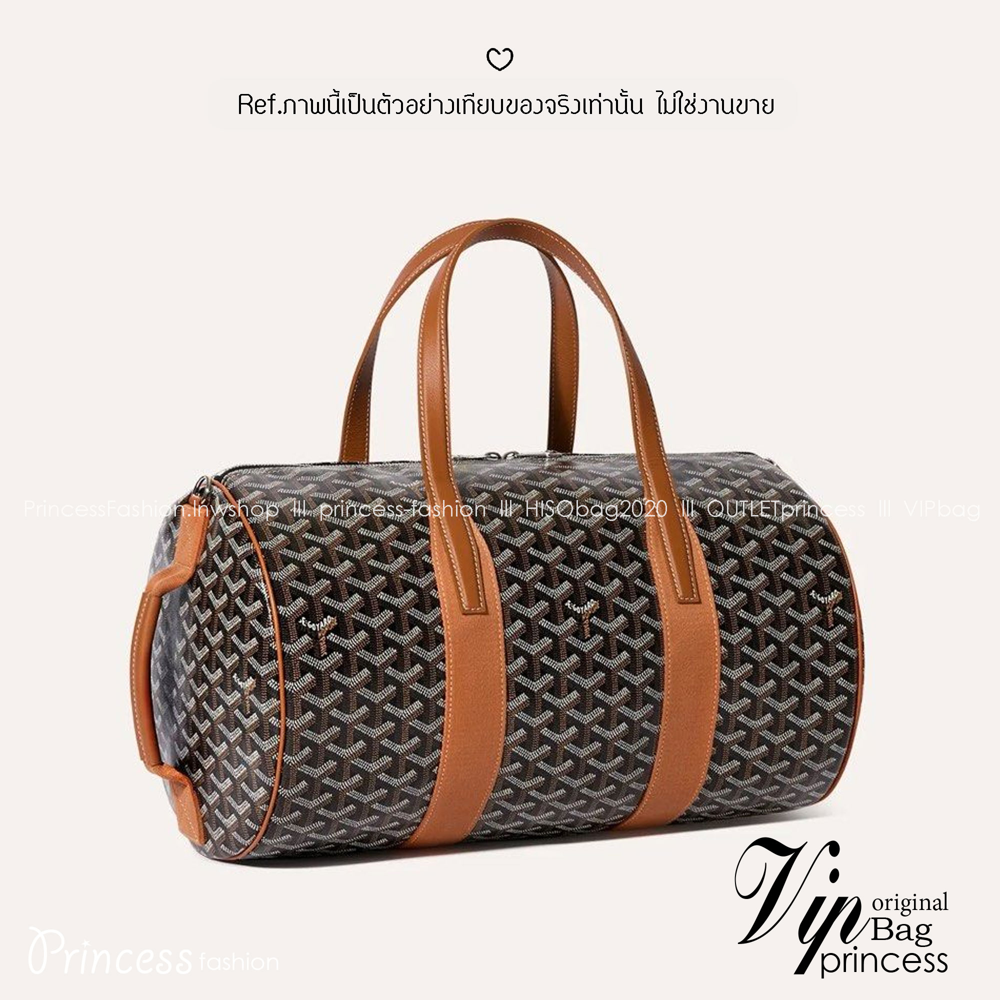 ORI หนังแท้ | Goyard Barrel 40 Sports Bag กระเป๋าสะพายทรง Keepall ใบใหญ่ ดีไซน์สปอร์ต ภายในโล่งกว้าง จุของได้เยอะ มีหูจับด้านบน เพิ่มฟังชั่นหูหิ้วด้านข้าง สะดวกใช้งาน