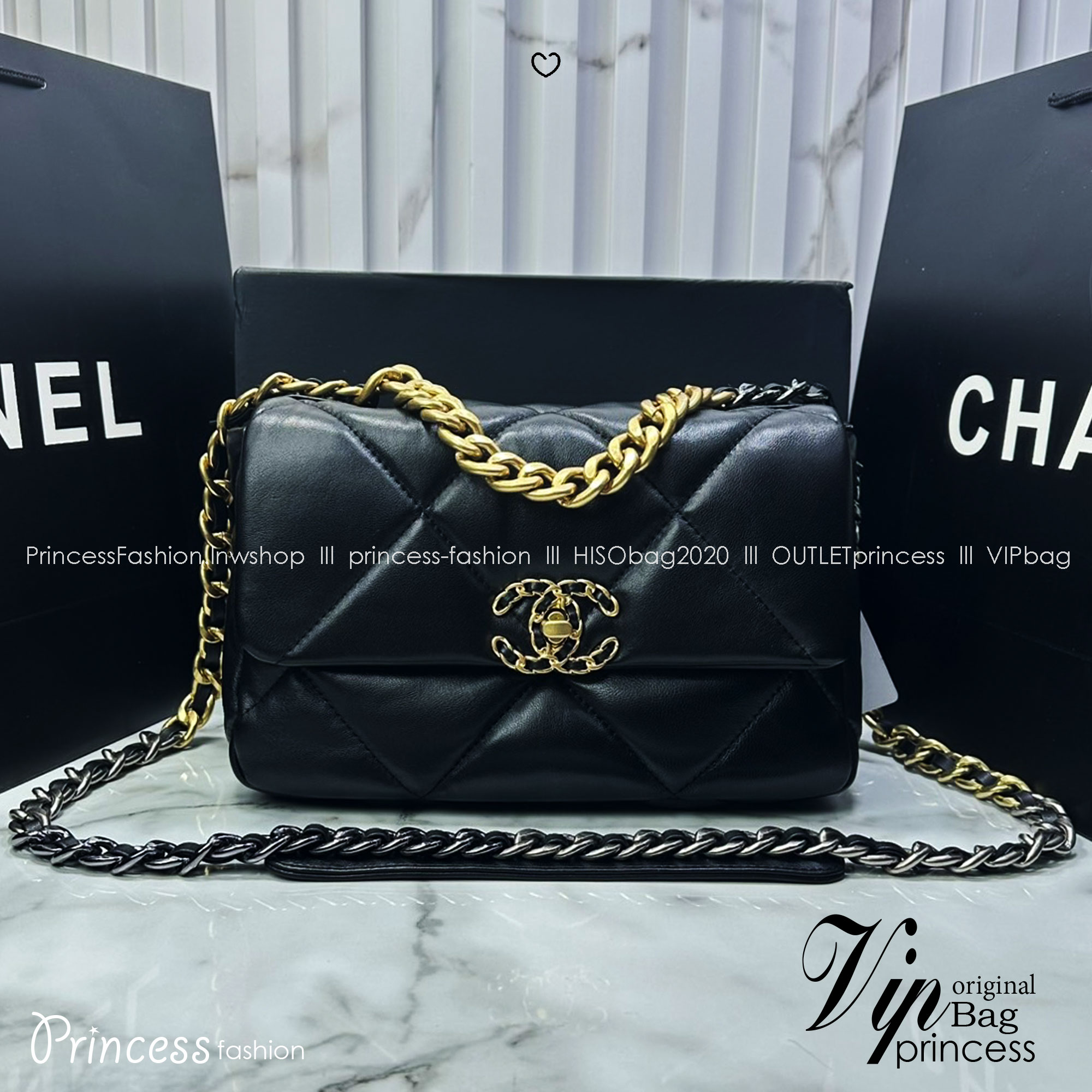 ORI หนังแท้ | CHANEL 19 Flap Bag 25cm กระเป๋าสะพายรุ่นยอดนิยม หนังนิ่มนุ่มลื่น หรูหราระดับตำนาน สวยงามเหนือกาลเวลา