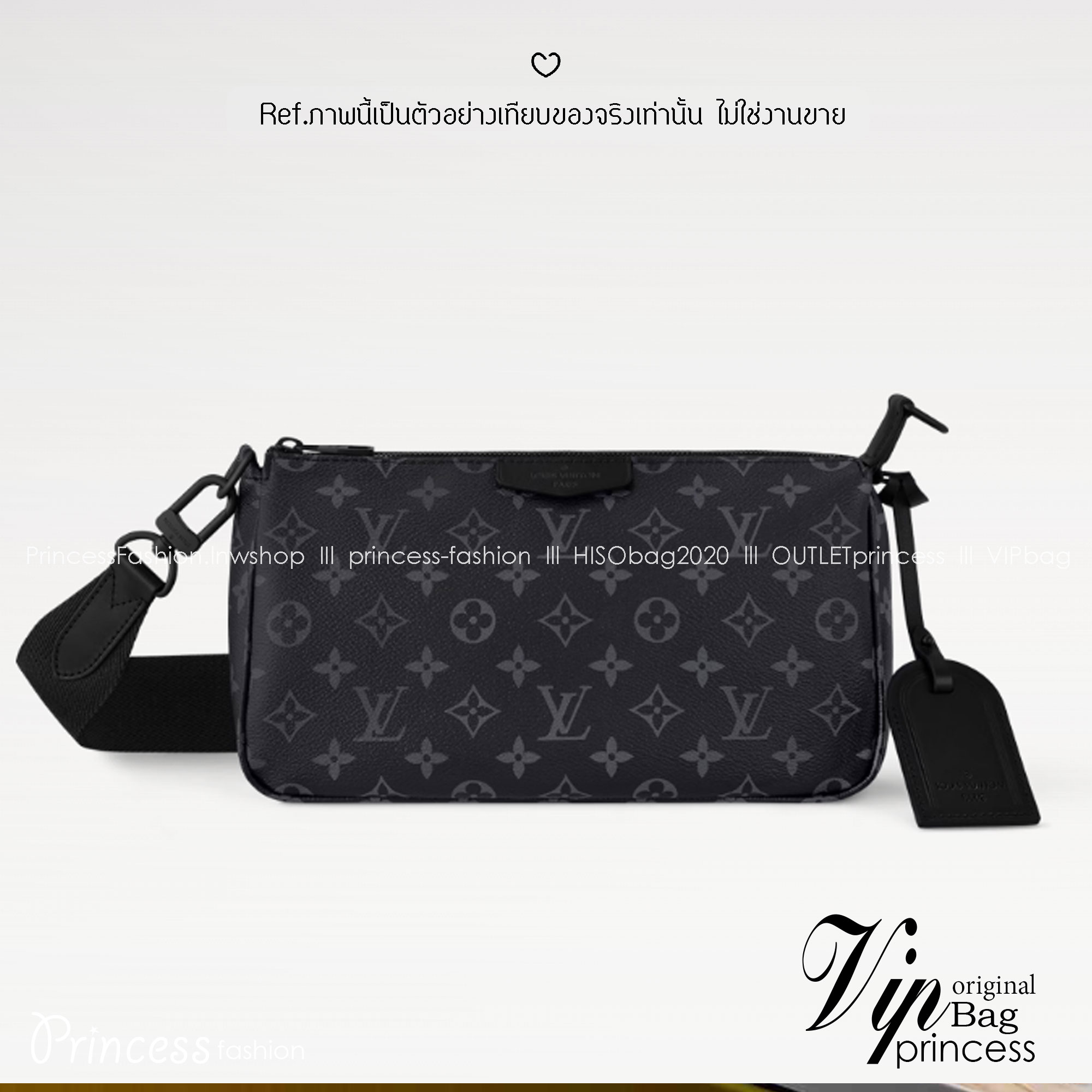 LV Pochette Accessoire XL Bag Monogram Canvas กระเป๋าสะพายทรงพอชรุ่นใหม่ แคนวาสแต่งลายโมโนแกรม โทนสีดำคลาสสิกและเท่มากๆ