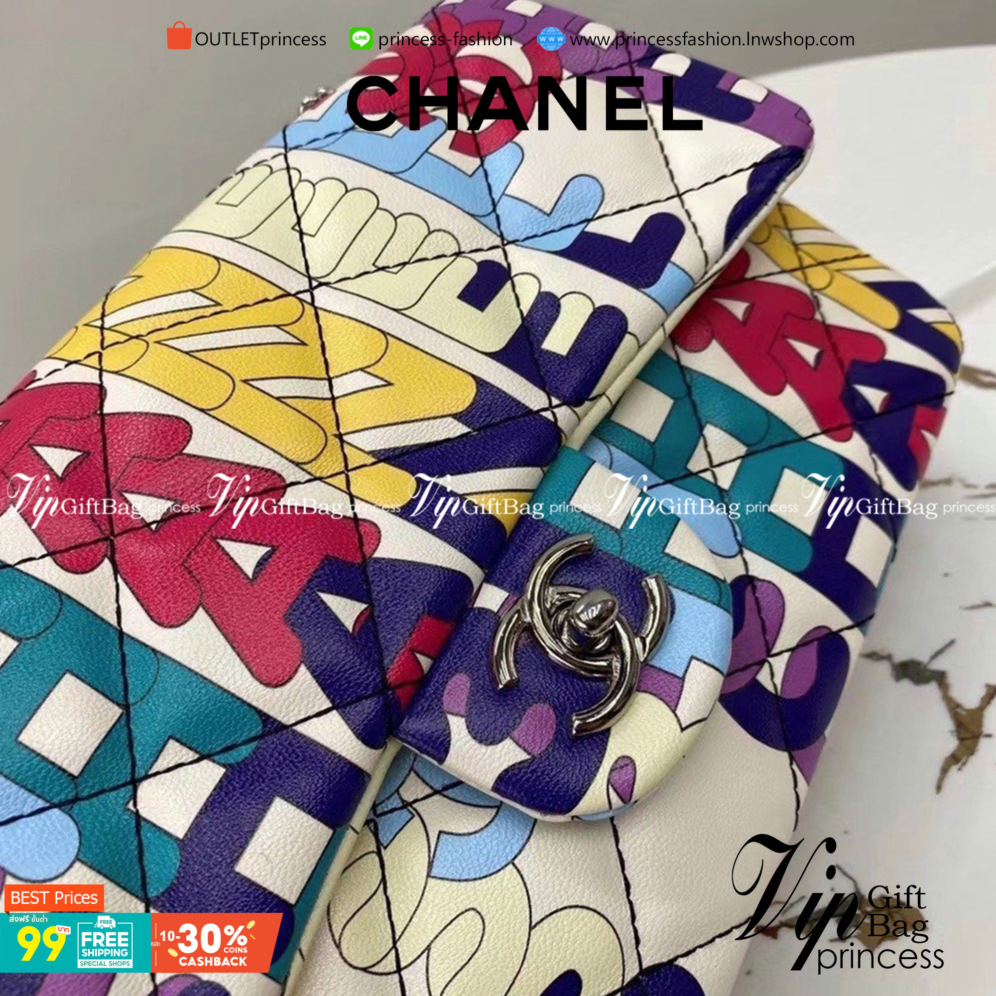 VIP 】CHANEL CLASSIC VINTAGE รุ่นเข้าใหม่ พิมพ์ลายแน่นมากกก ต้อนรับปีใหม่ ด้วยโทนสีสดใส ดีไซน์ยอดนิยมหนังสวยอยู่ทรงดูแลรักษาง่าย งานอะไหล่ทองเพิ่มความหรูหรา พร้อมส่งที่ไทยราคาสุดคุ้มห้ามพลาด!