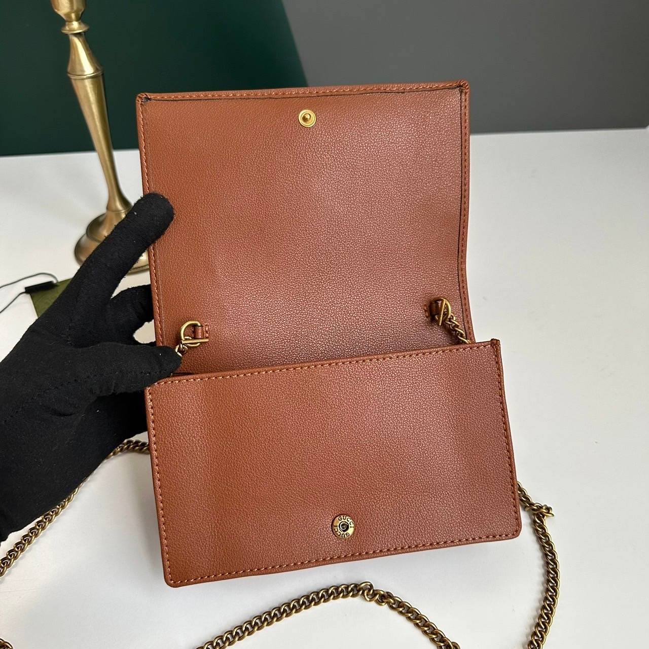 Gucci Diana mini bag with bamboo เกรดออริจินอล Gucci wallet on chain กระเป๋ามินิกุชชี่พร้อมสายโซ่ ภาพถ่ายจากงานขายจริง ใช้งานต่างประเทศได้