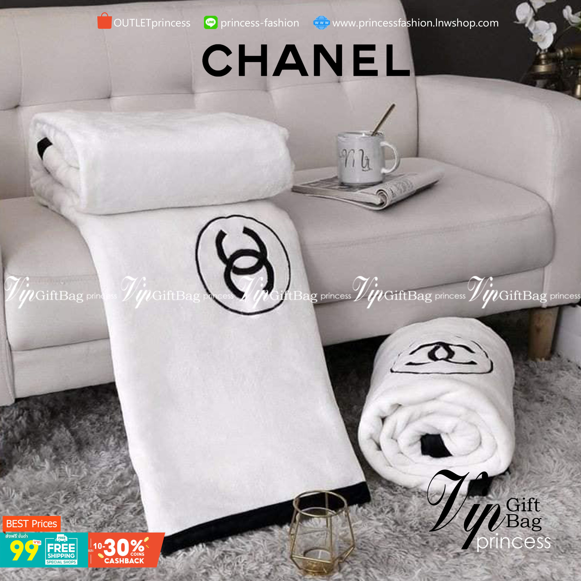 VIP GIFT 】Best Gift! Chanel Blanket พร้อมส่งไอเท็มแนะนำ ผ้าห่มนุ่มนิ่ม ขนปุยๆๆ สบายผิวมาก เนื้อผ้านิ่มฟูนุ่มใช้ได้ทุกโอกาส ขนาดกำลังดี พกพาสะดวก สามารถพกไว้ใช้ในรถ ใช้ในออฟฟิศได้ จะซื้อใช้เองหรือมอบเป็นของขวัญก็ดูดีพร้อมส่งที่ไทย ราคาสุดคุ้มไม่ต้องรอพรีฯ