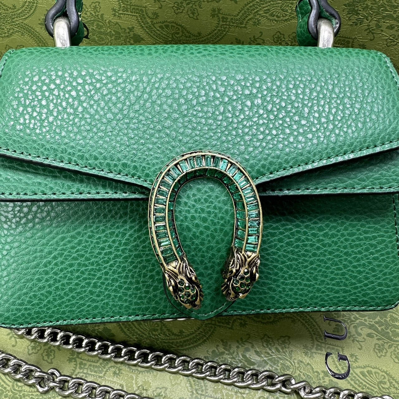 GUCCI DIONYSUS MINI TOP HANDLE BAG กระเป๋าสะพายไดโอนิซูสหรูหราเป็นเอกลักษณ์ โดดเด่นด้วยหัวเสือ เกรดออริ สลับแท้ 1:1 ใช้งานต่างประเทศได้