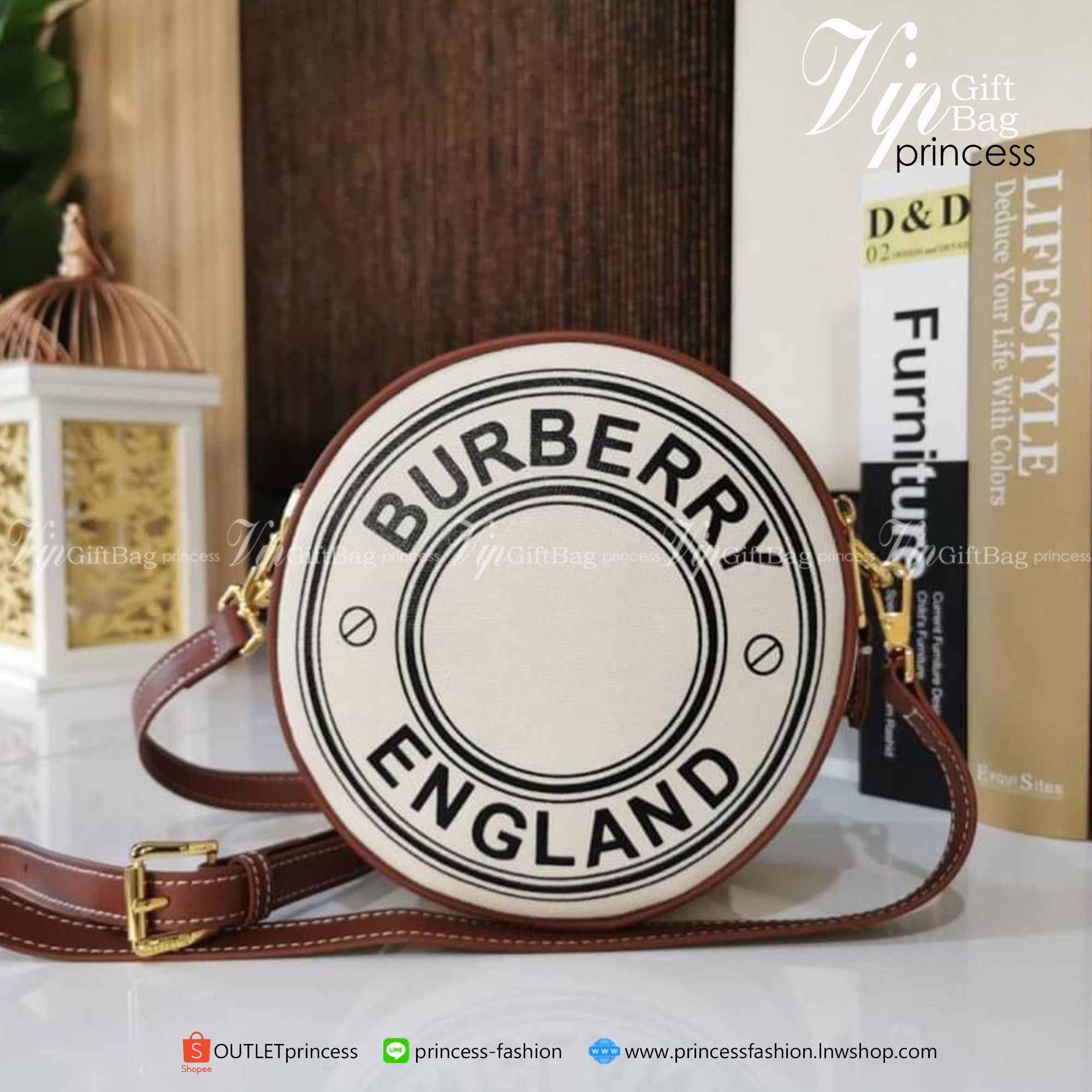 พรีเมี่ยมกิ๊ฟแท้ 100% BURBERRY FRAGRANCES CROSSBODY BAG VIP GIFT WITH PURCHASE (GWP)