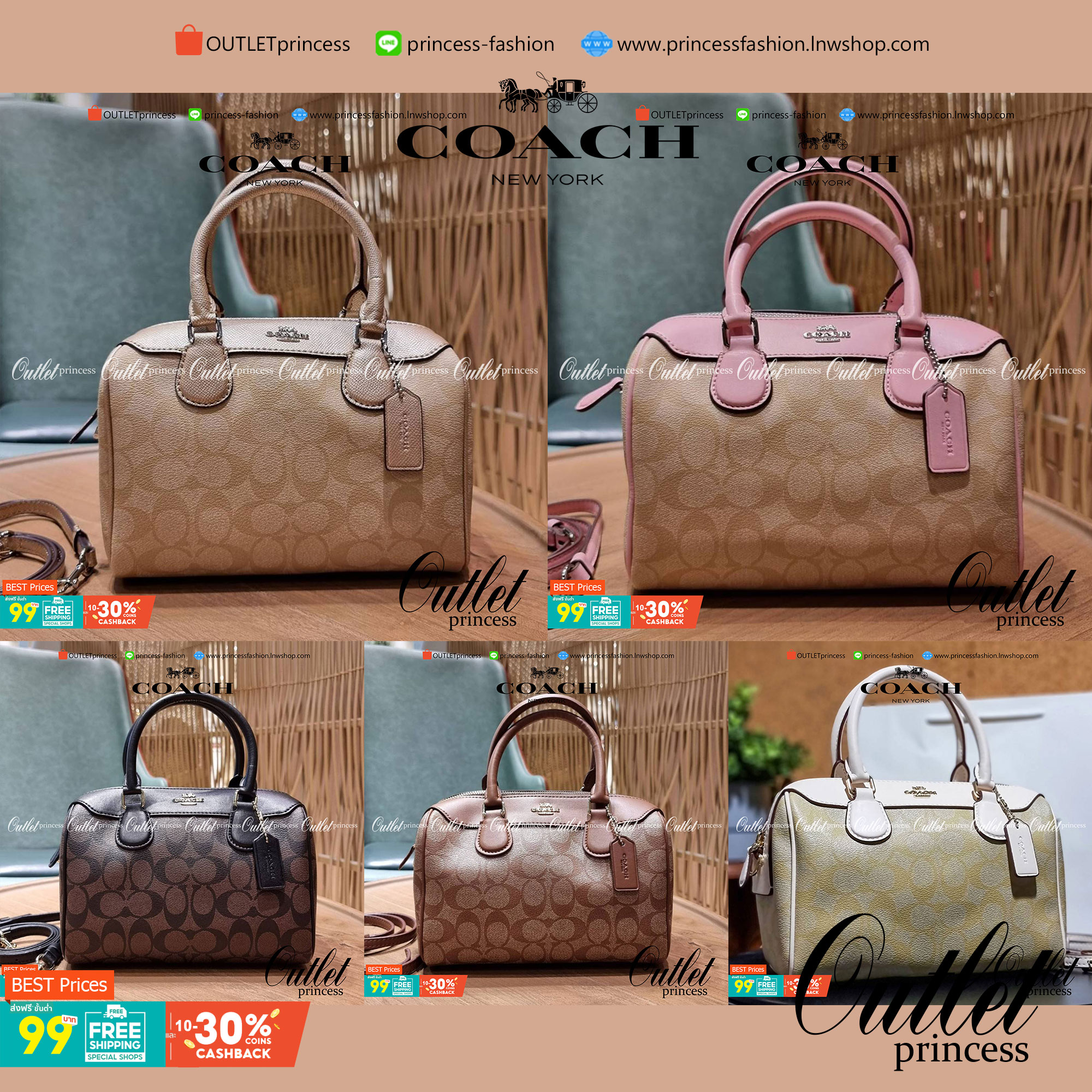 COACH F32203 MINI BENNETT SATCHEL IN SIGNATURE CANVAS กลับมาอีกครั้ง!! กับกระเป๋าทรงหมอนยอดฮิต 🥳 มีกี่สีก็ขายหมด วัสดุหนังแคนวาสเคลือบลาย ทรงสวยใช้งานได้ทุกโอกาส ภายในโล่งกว้างใส่ของได้เยอะ มีหูจับในตัว และสายสะพาย crossbody ปรับได้ตามตัว ใบนี้ไม่