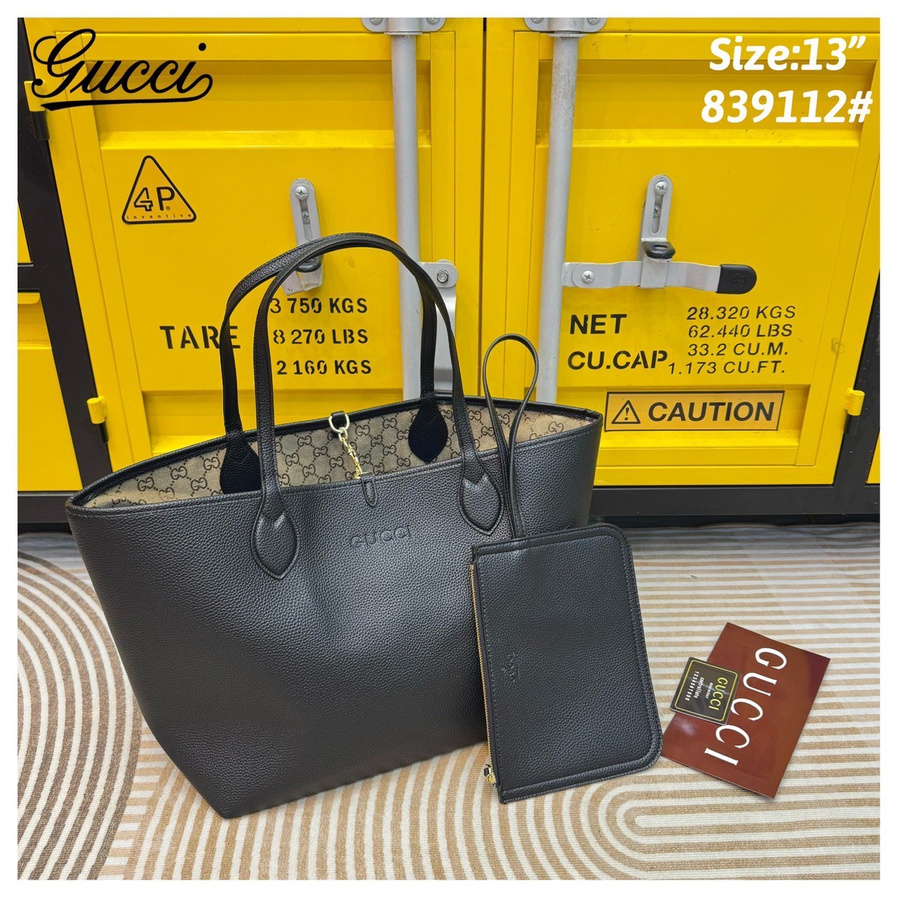 Gucci Totissima medium reversible tote bag / Gucci Tote Bag กระเป๋าทรงสะพายทรงโท้ท ใช้งานได้ 2 ด้าน ดีไซน์ใหม่ล่าสุด ด้านหนัง และด้านแควสวยลายโลโก้ สวยหรูเรียบง่าย มาพร้อมใบเล็กเข้าเซ็ท