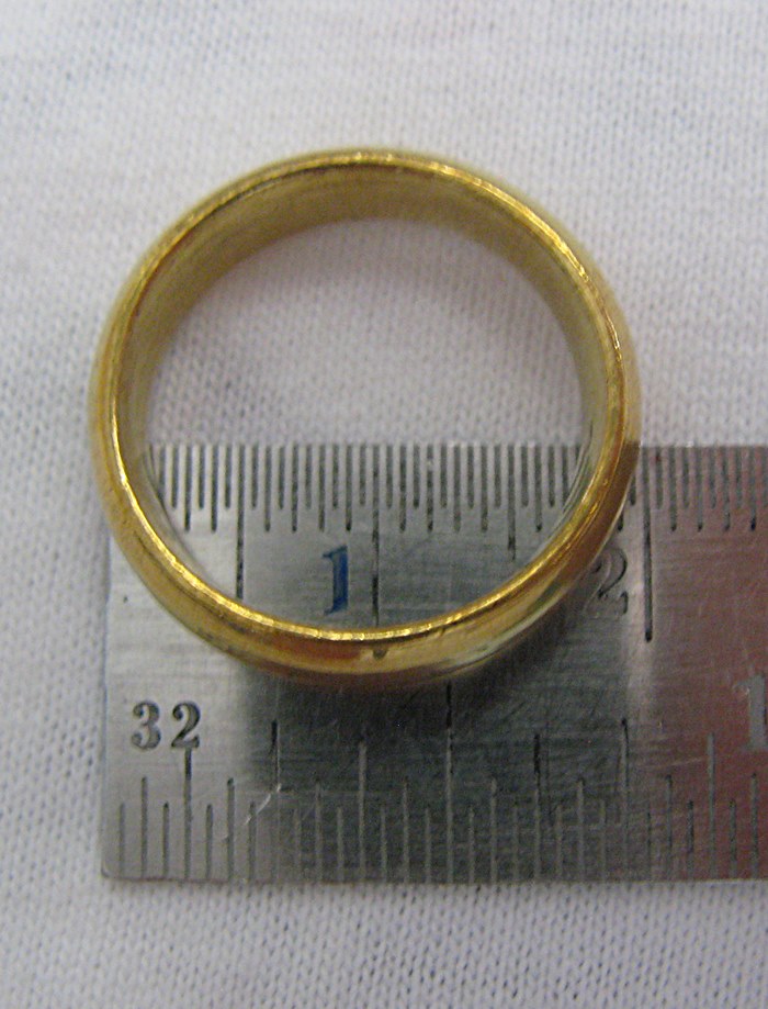 แหวนเกลี้ยงทองเหลืองเบอร์6ค่ะ