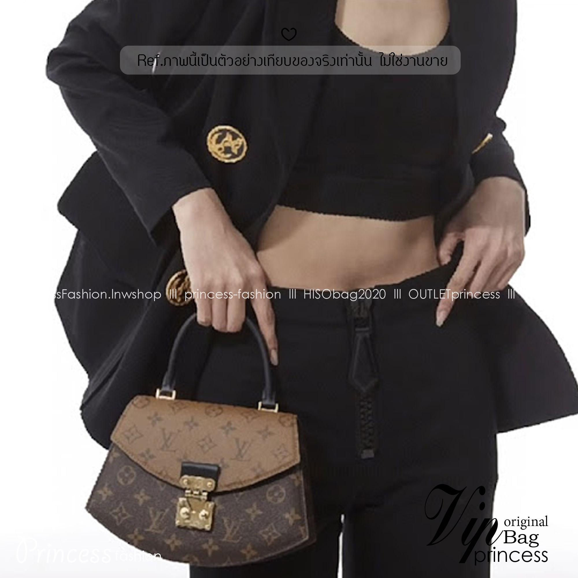 LV Tilsitt Bag Monogram Reverse Canvas กระเป๋าสะพายดีไซน์โค้งมนไอเท็มสุดหรู ขนาดกำลังดี พร้อมหูจับใช้งานได้สะดวกคล่องตัว มาพร้อมสายสะพายถอดได้ ปรับได้ตามชอบ สะดุดตาสุดไอคอนิก