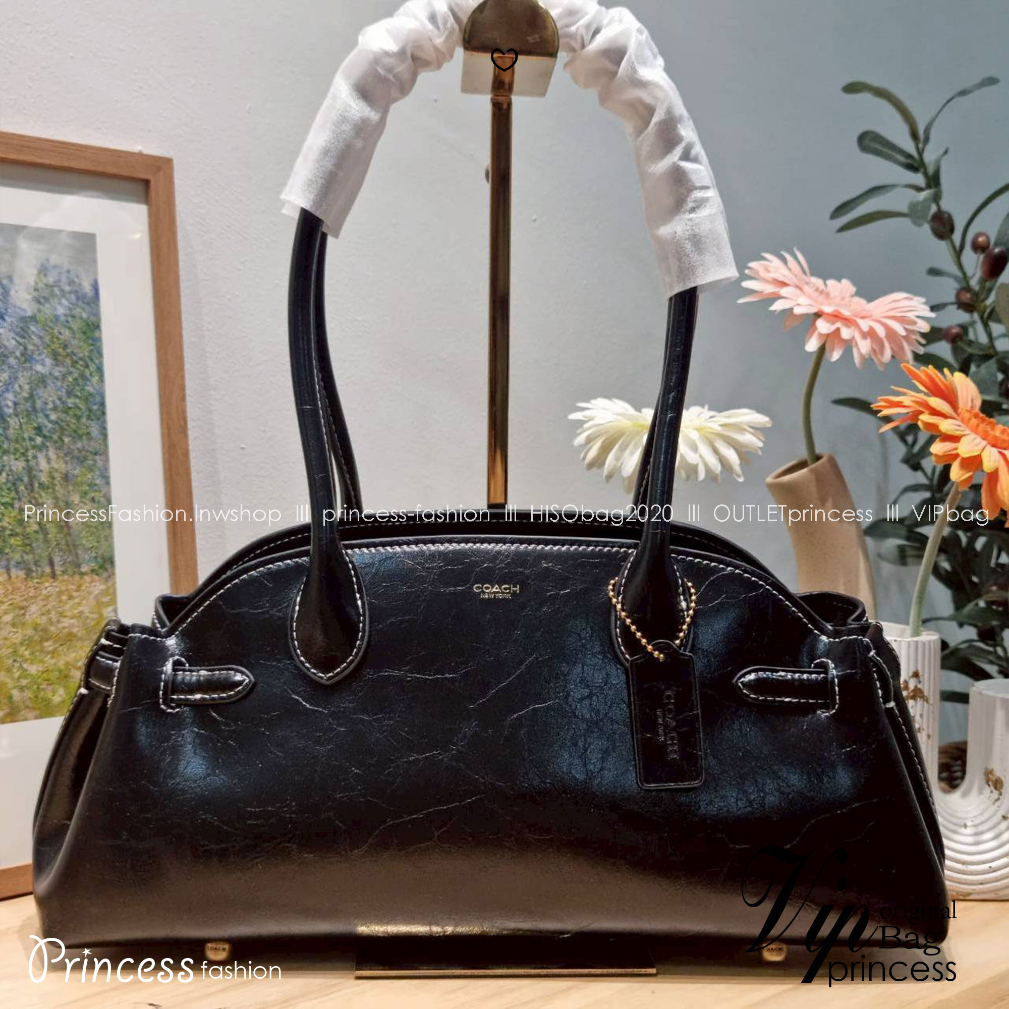 ORI หนังแท้ | Coach Empire carryall bag กระเป๋าสะพายทรงโฮโบ รุ่นใหม่ล่าสุดมาแรงมากๆ จึ้งสุดๆ ดีไซน์เฉี่ยว เก๋ สะพายไปคาเฟ่ ไปเที่ยวถ่ายรูปสวยๆ คือเหมาะสุดๆ