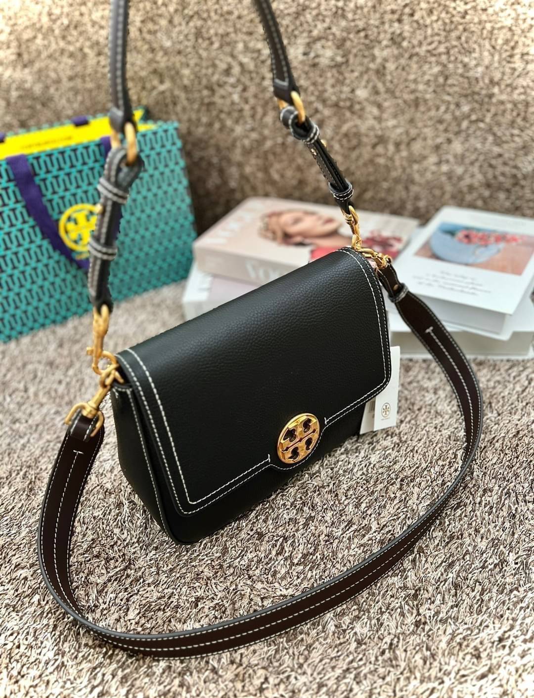 พร้อมส่ง 2 สี TORY BURCH FELIX CONVERTIBLE SHOULDER BAG กระเป๋าสะพาย เกรดท็อปออริ เกรดดีสุด สลับแท้ 1:1
