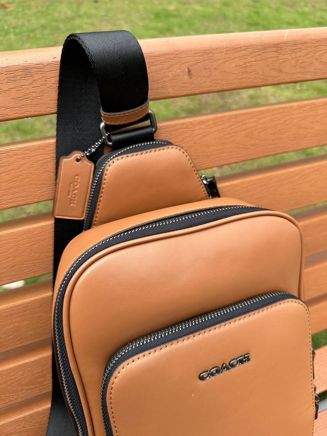 พร้อมส่ง 4 สี COACH Ethan Pack In Signature Canvas / COACH GRAHAM PACK กระเป๋าคาดอก 🧡 เกรดท็อปออริจินอล 1:1 สลับแท้ เกรดดีสุด ใช้งานต่างประเทศได้