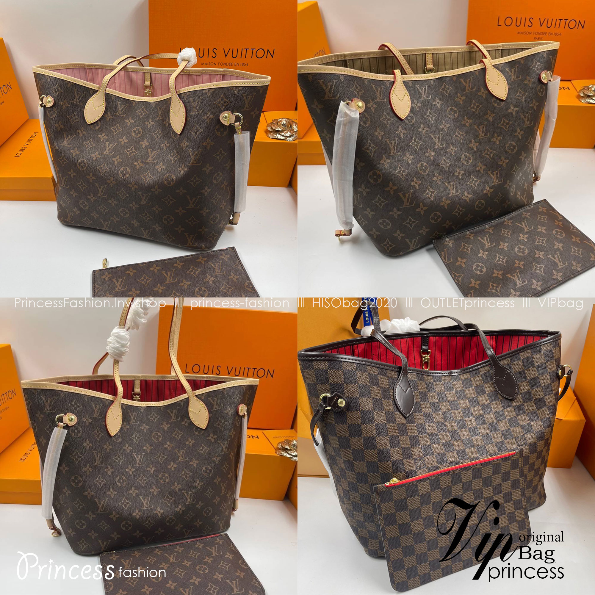 LV Neverfull GM Monogram 36cm / LV Shopping Bag พร้อมส่ง 4 สี **สินค้าเกรดออริจินอล 1:1 สลับแท้ ใช้งานต่างประเทศได้ งานสวยตามรูป ภาพถ่ายจากงานขายจริง