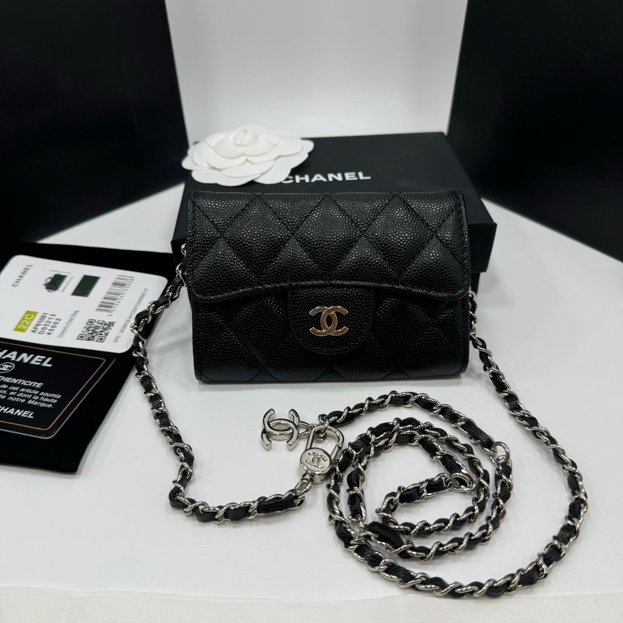 CHANEL mini wallet on chain crossbody กระเป๋าสตางค์พร้อมสายสะพายไซส์มินิ เกรดออริ 1:1 ใช้งานต่างประเทศได้ ภาพถ่ายจากงานขายจริง