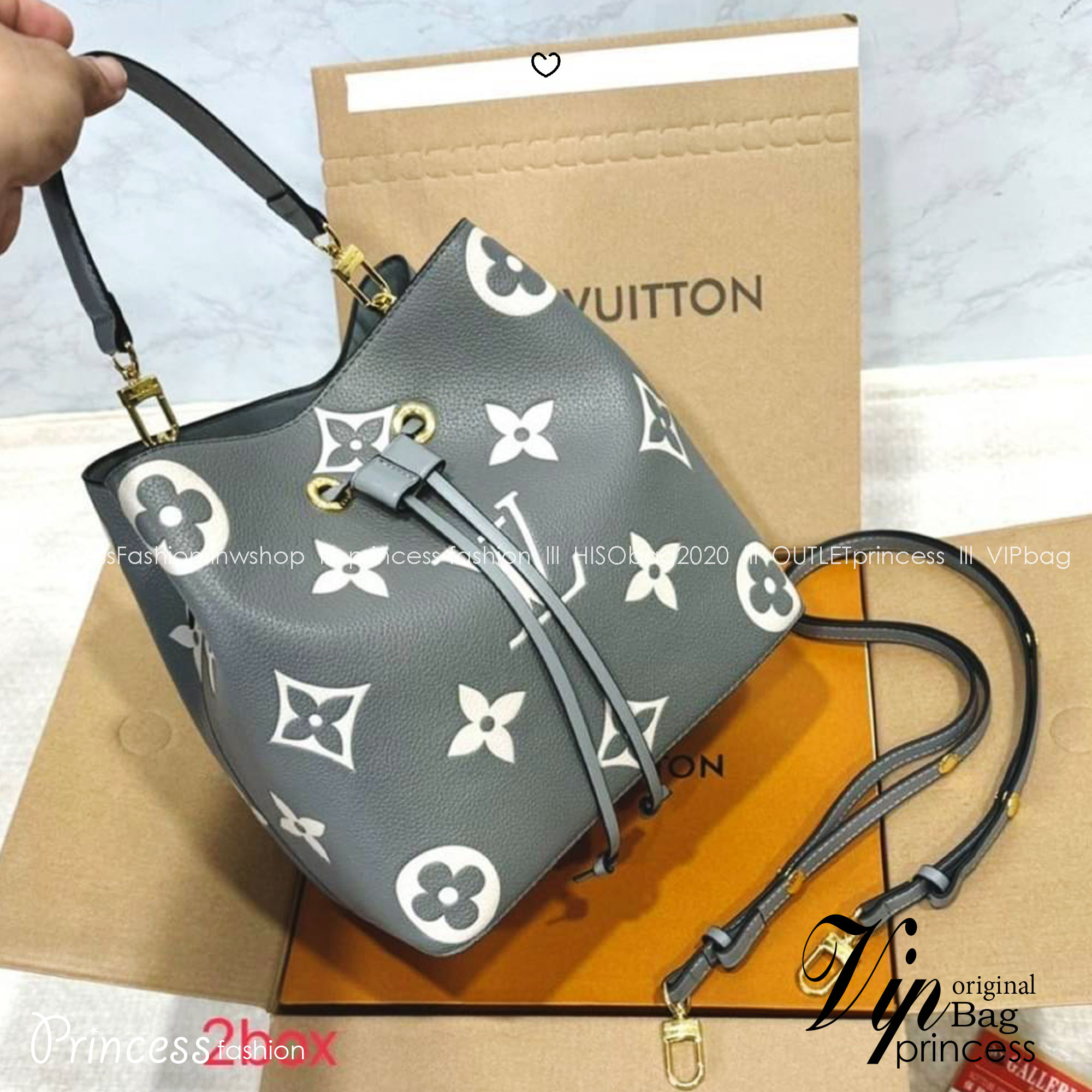 LV NeoNoe MM Monogram Flower กระเป๋าสะพายทรงบัคเก็ตเสน่ห์ชวนหลงใหล อีกหนึ่งรุ่นท็อปฮิต ที่ไม่มีไม่ได้จริงๆ
