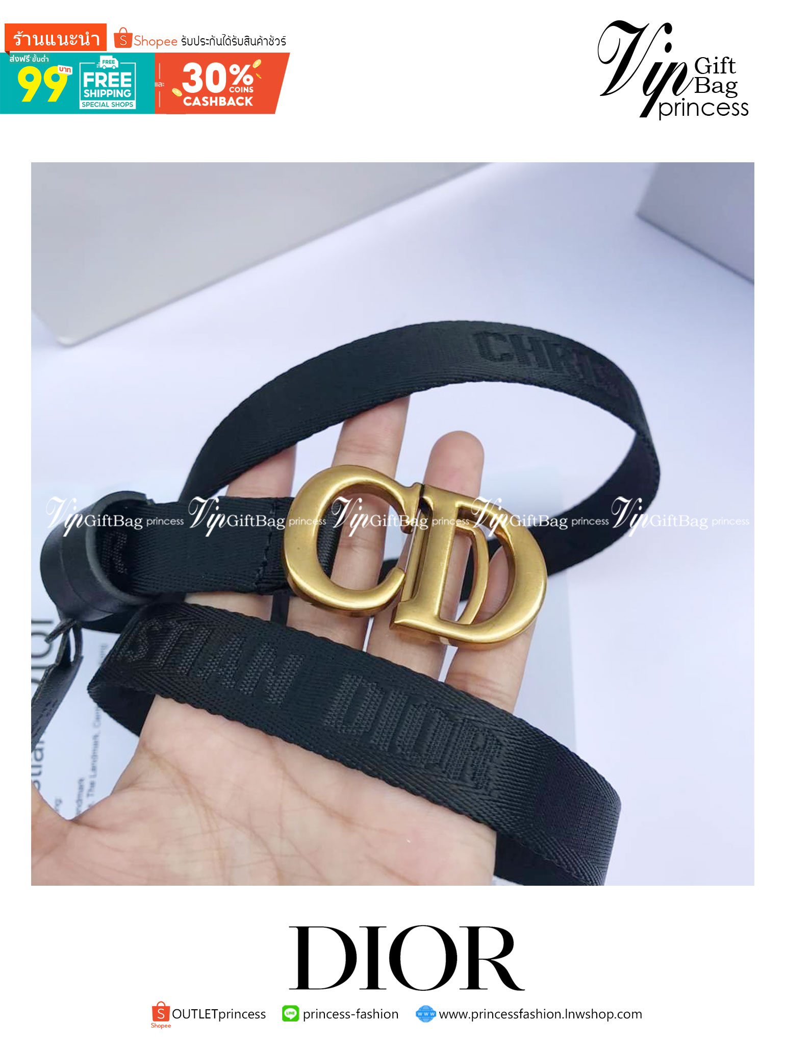 CD ♥️ Dior belt เข็มขัดสุดหรูสายผ้า มาแล้วค่าา งานคูลคุล เท่ๆ ใช้ได้ทั้งหญิงชาย ดีไซน์สุดคลาสสิคสไตล์ Vintage โลโก้ 3D Gold metal สวยงามมากค่ะ เข้าได้กับทุกลุ๊คสไตล์การเเต่งตัว สวยหรูดูดีมีระดับ ไอเท็มนี้แนะนำเลยค่าา