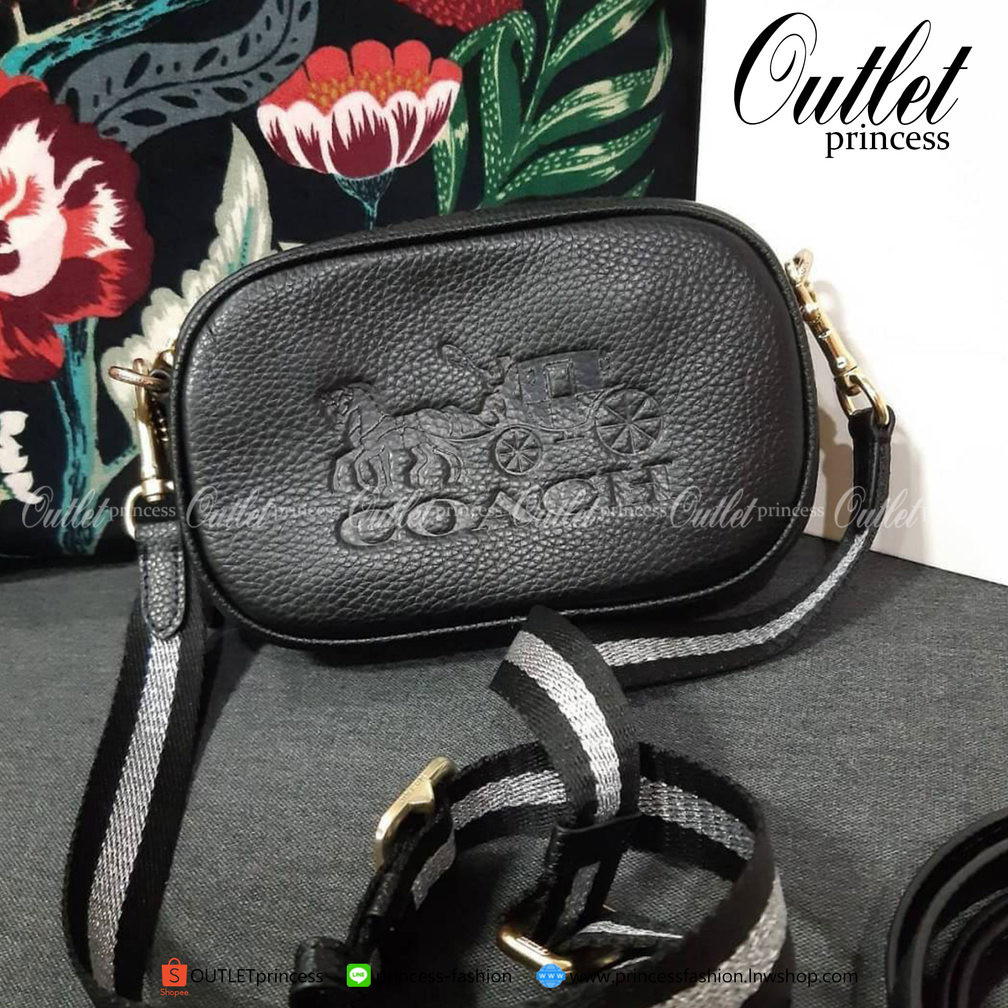 ของแท้ 100% COACH 75907 JES CONVERTIBLE BELT BAG IN COLORBLOCK