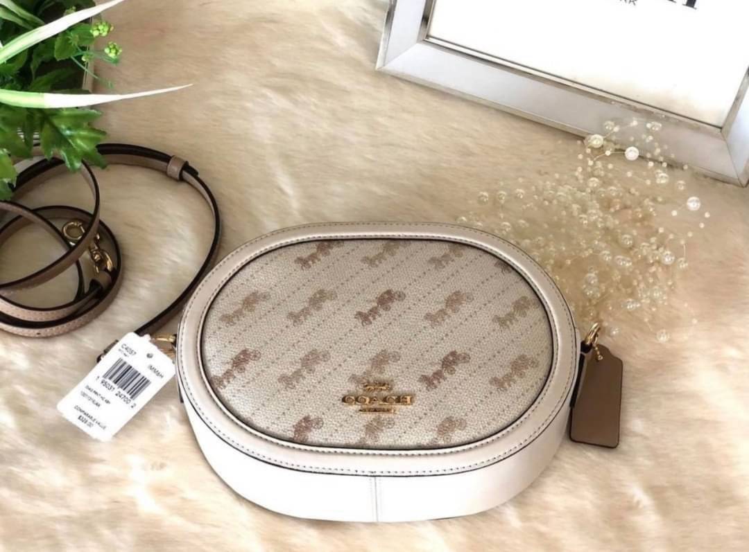 COACH C4057 CAMERA BAG WITH HORSE AND CARRIAGE DOT PRINT (IMM6H)