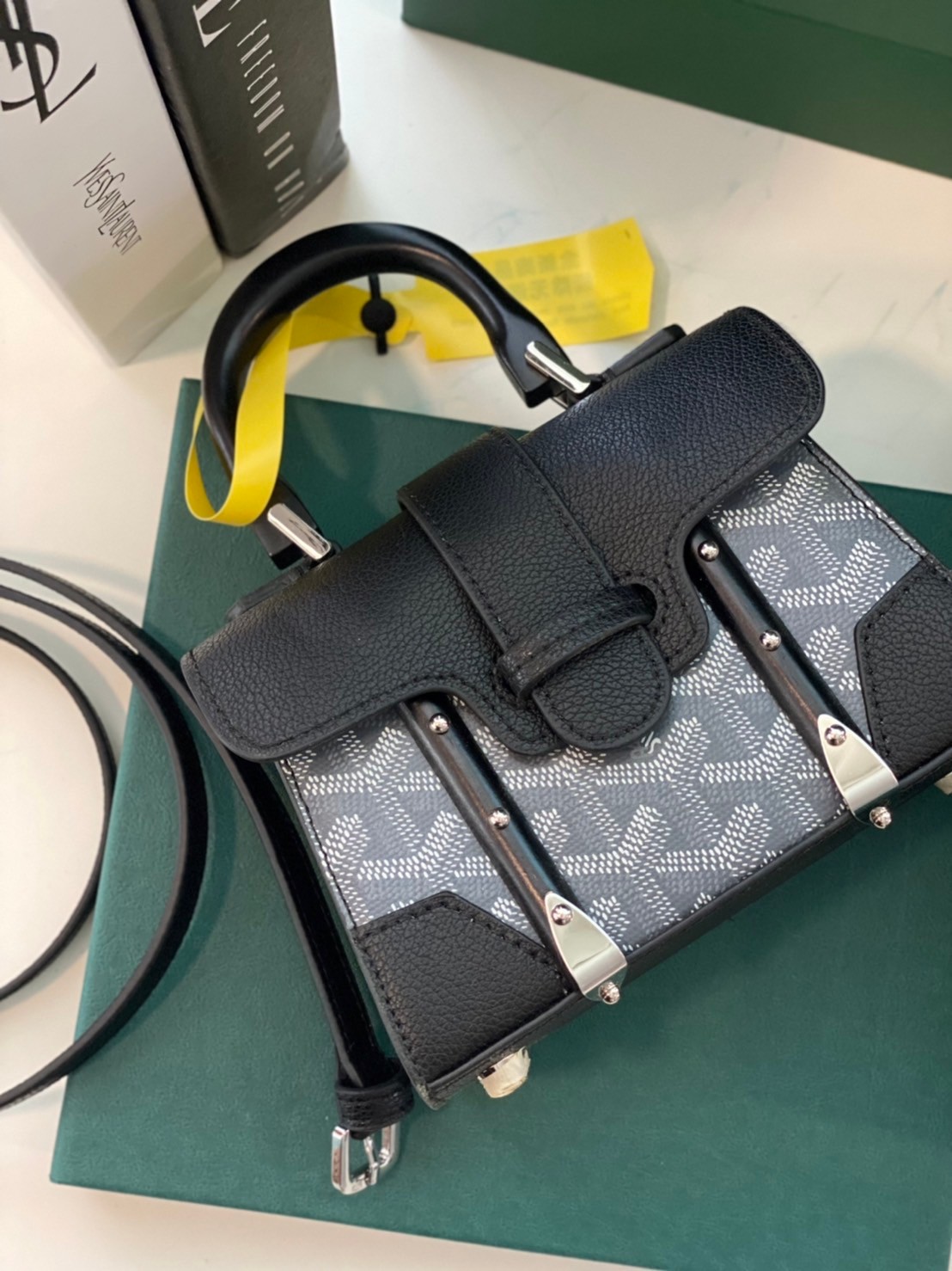 GOYARD SAIGON SIZE MINI 15cm เกรดท็อปออริเทียบแท้ ใช้สลับแท้ได้ ใช้งานต่างประเทศได้ Box set