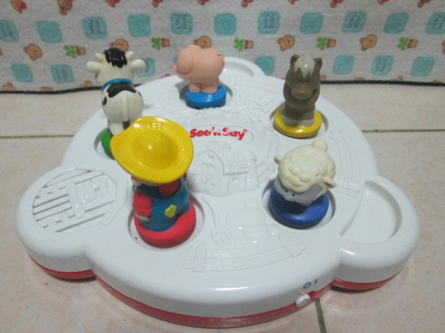 VINTAGE Mattel SEE N SAY Old McDonald Had a FARM ANIMAL SOUNDS toy game 1995
