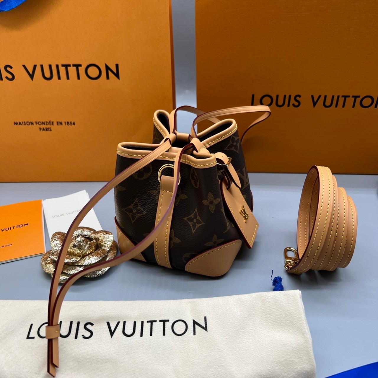 ORI Louis Vuitton Noe Purse Monogram Brown / LV NOE PURSE IN MONOGRAM เกรดออริจินอล สินค้าจริงตามรูป พร้อมส่งที่ไทย