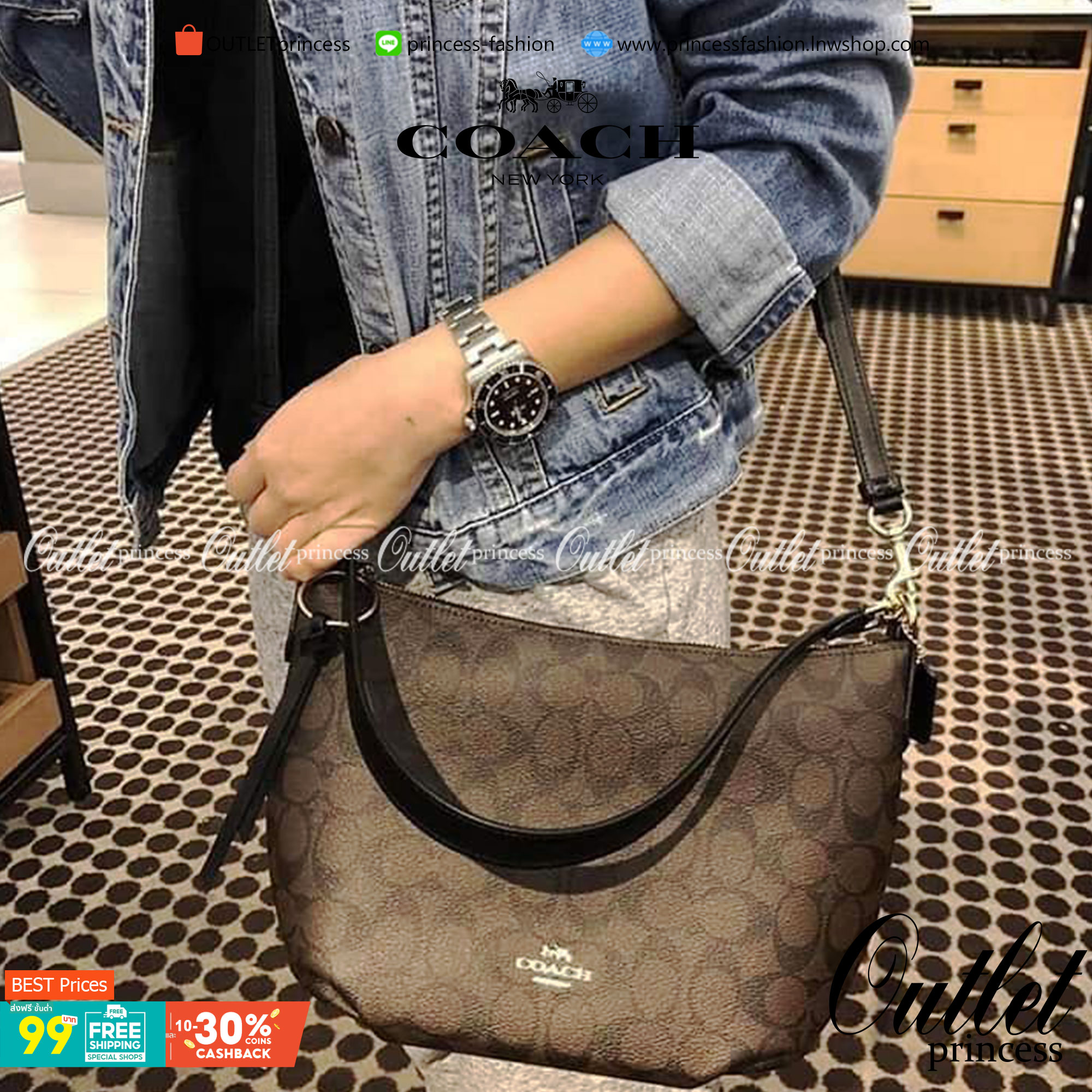 OUTLET 】ปรับราคาลง ได้ไปไม่ผิดหวังแน่นอนจ้าา💥 Coach Pebble Leather Small Skylar Hobo Shoulder Bag((90738)) พร้อมส่งที่ไทย ล่าสุด! กระเป๋าหิ้ว//สะพายข้างได้ ทรงน่ารัก ละมุน หนังแท้ หนังนิ่มมือดีมาก หลงรักแน่นอนค่าา! เปิดปิดกระเป๋าแบบซิปมีพู่ห้อย ใช