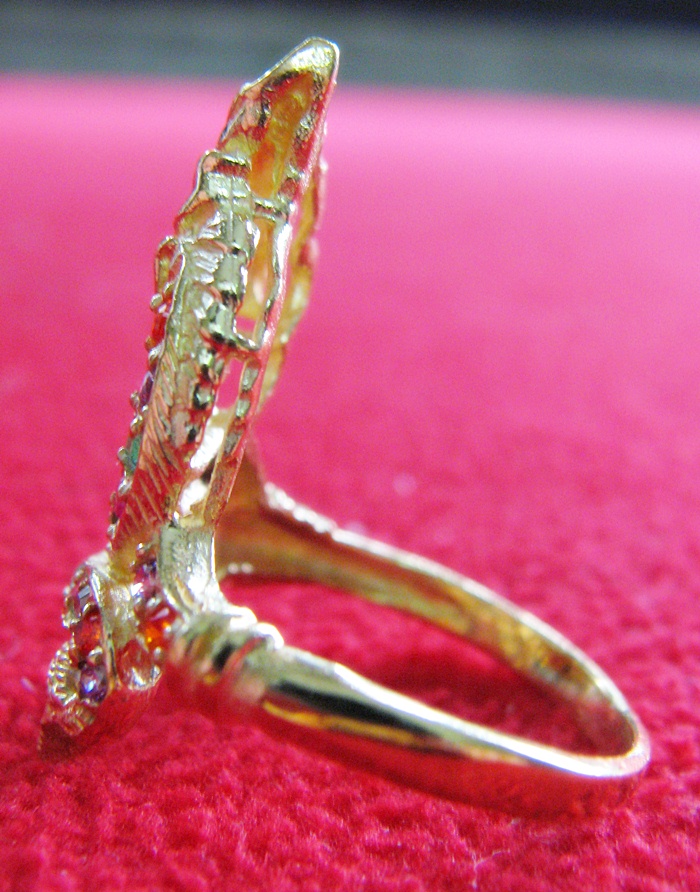 สินค้าหมดค่ะ แหวนพญานาคทองเหลืองพลอยนพเก้า เสริมสิริมงคล แบบ4ค่ะ