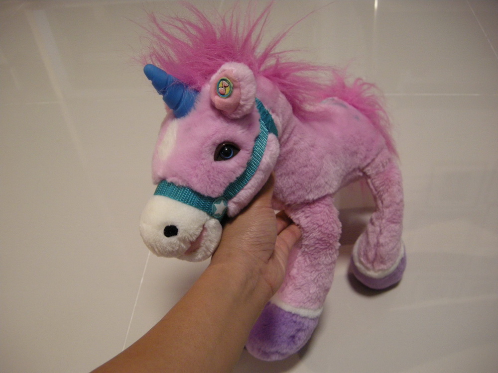 Tek Nek Toys musical unicorn - ตุ๊กตามีเสียง พูดได้ สอนภาษา มือสอง